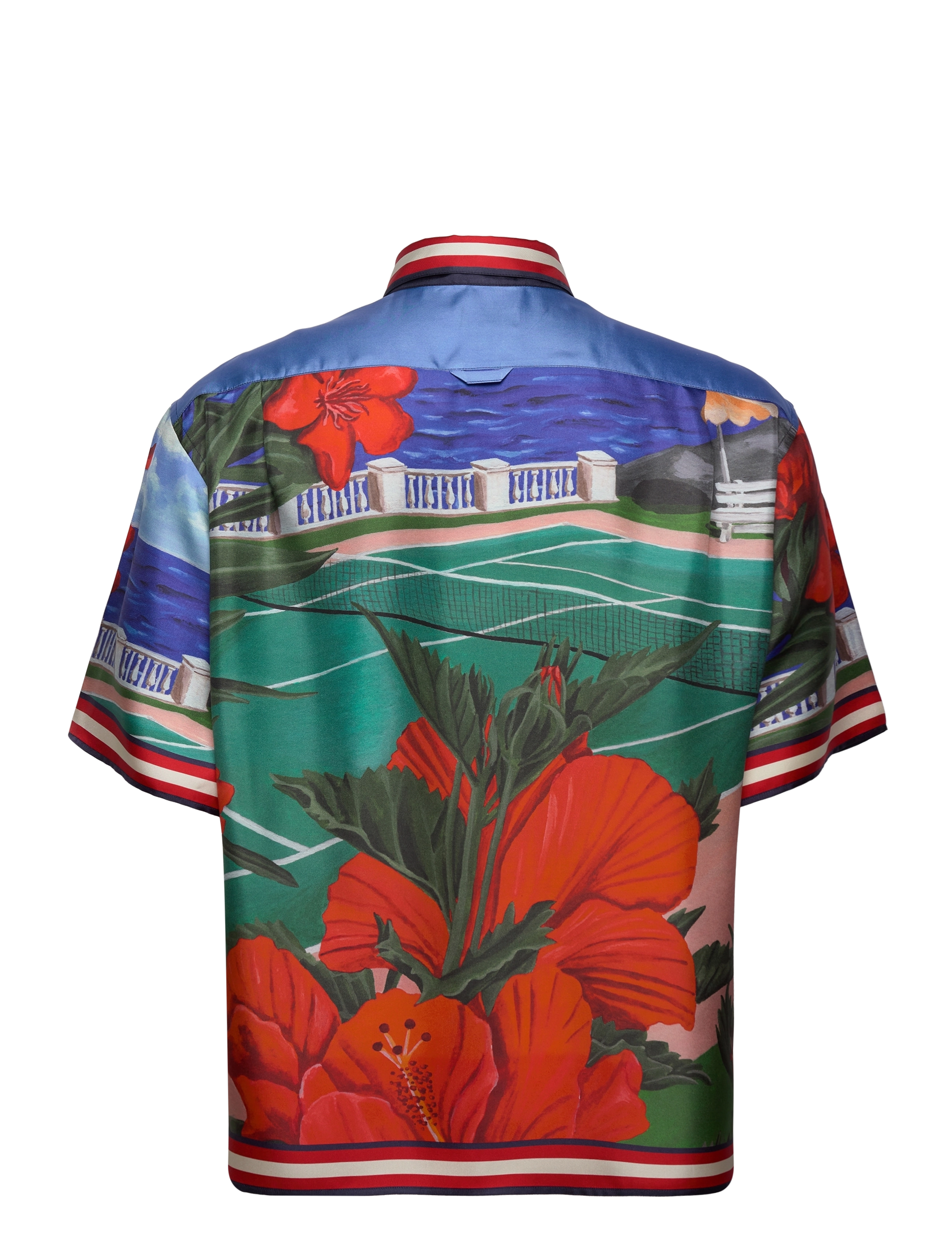 GANT - D1. REL SCENERY SILK SHIRT SS TOWN - bright red - 1