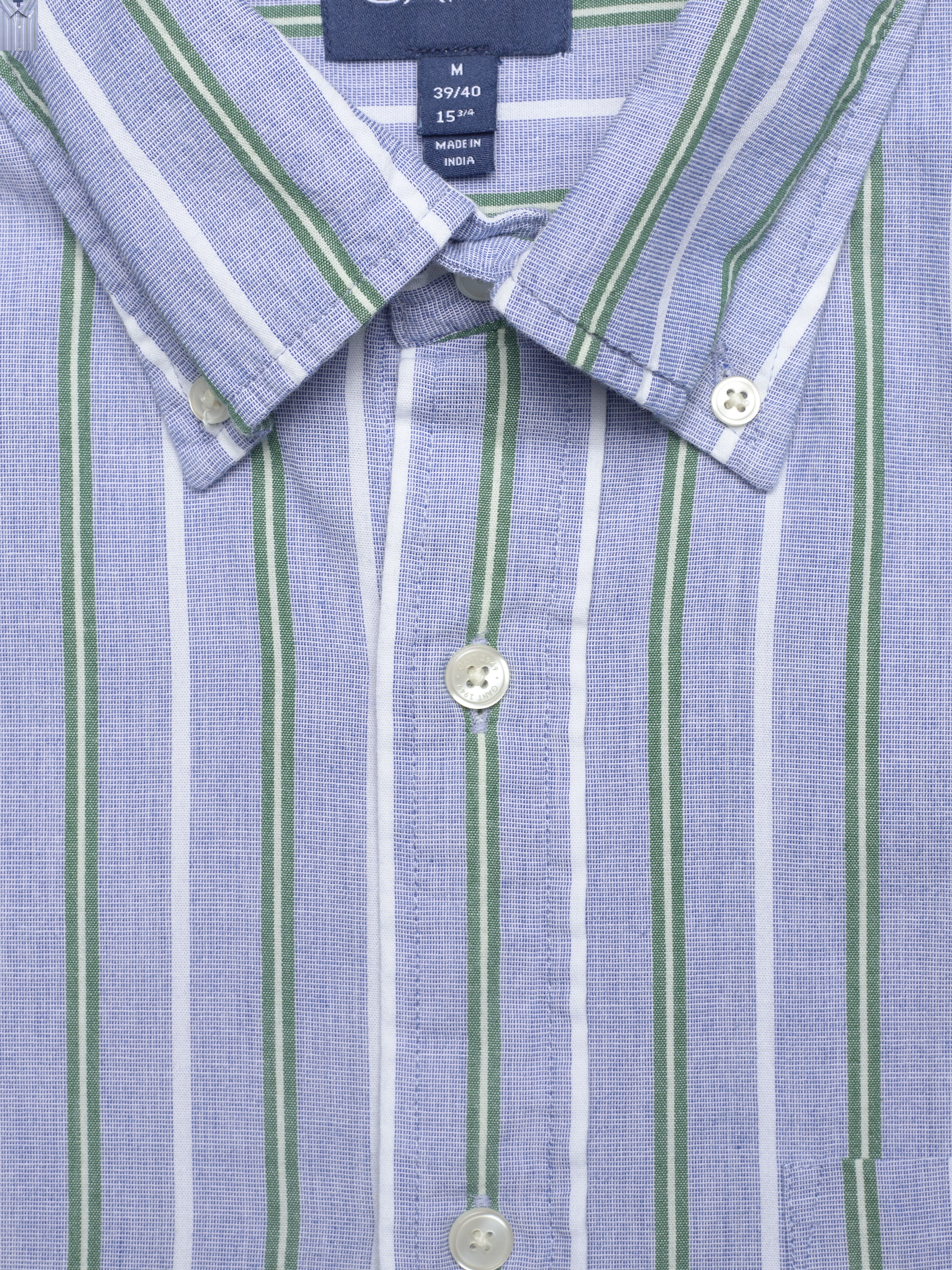 GANT - D2. REL FIL A FIL SHIRT BD - college blue - 2