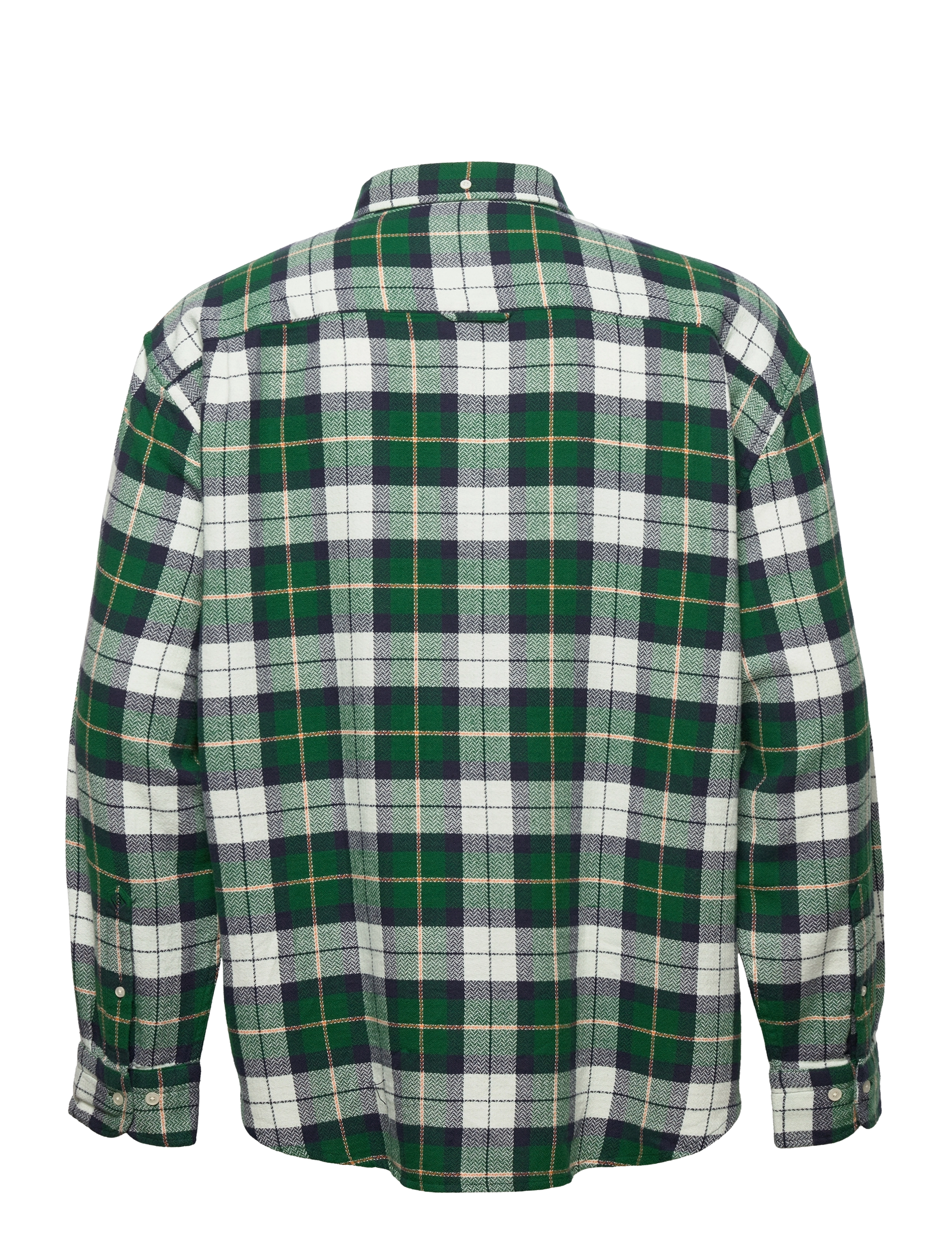 GANT - D2. REL TEXTURE CHECK SHIRT BD - forest green - 1