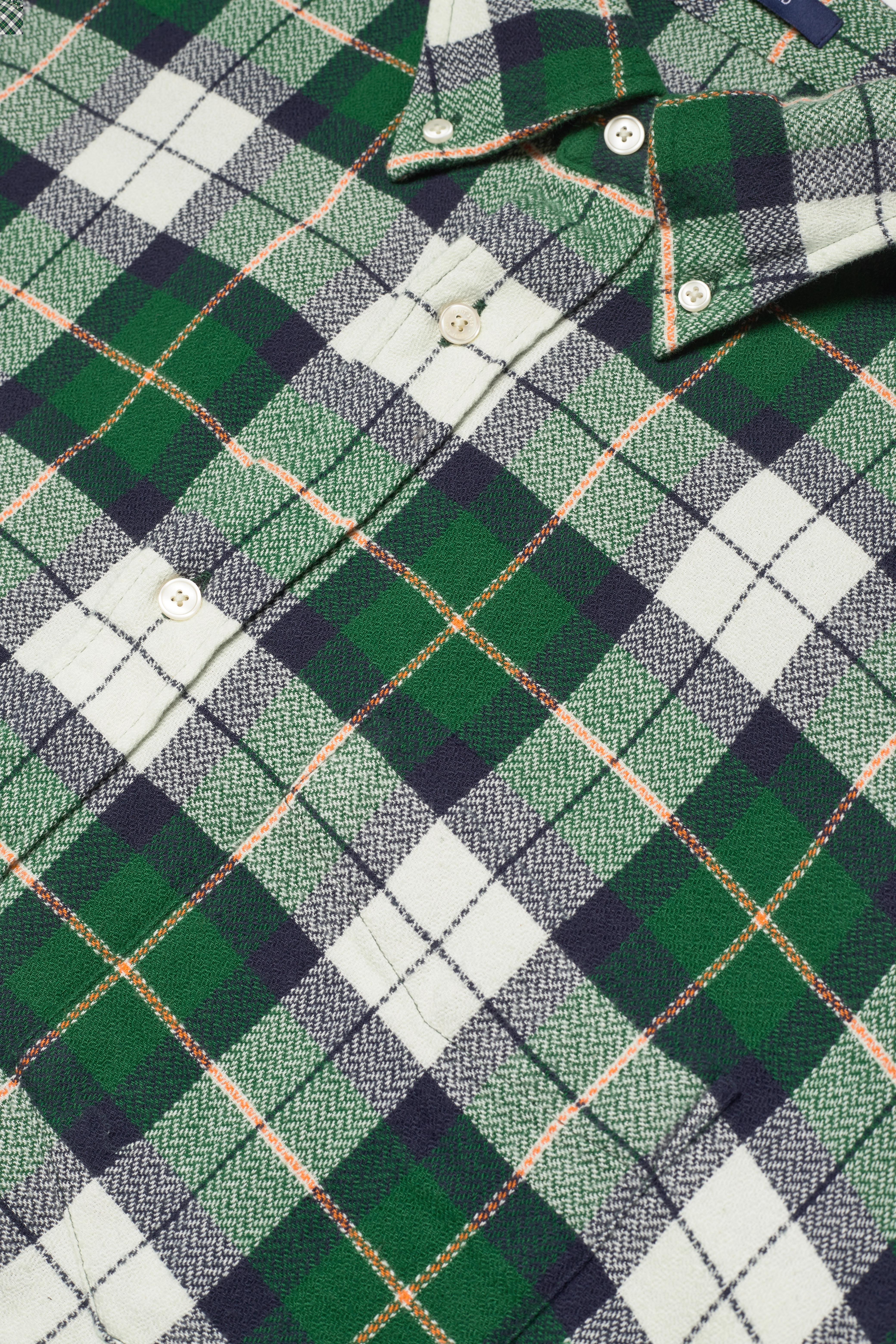 GANT - D2. REL TEXTURE CHECK SHIRT BD - forest green - 3