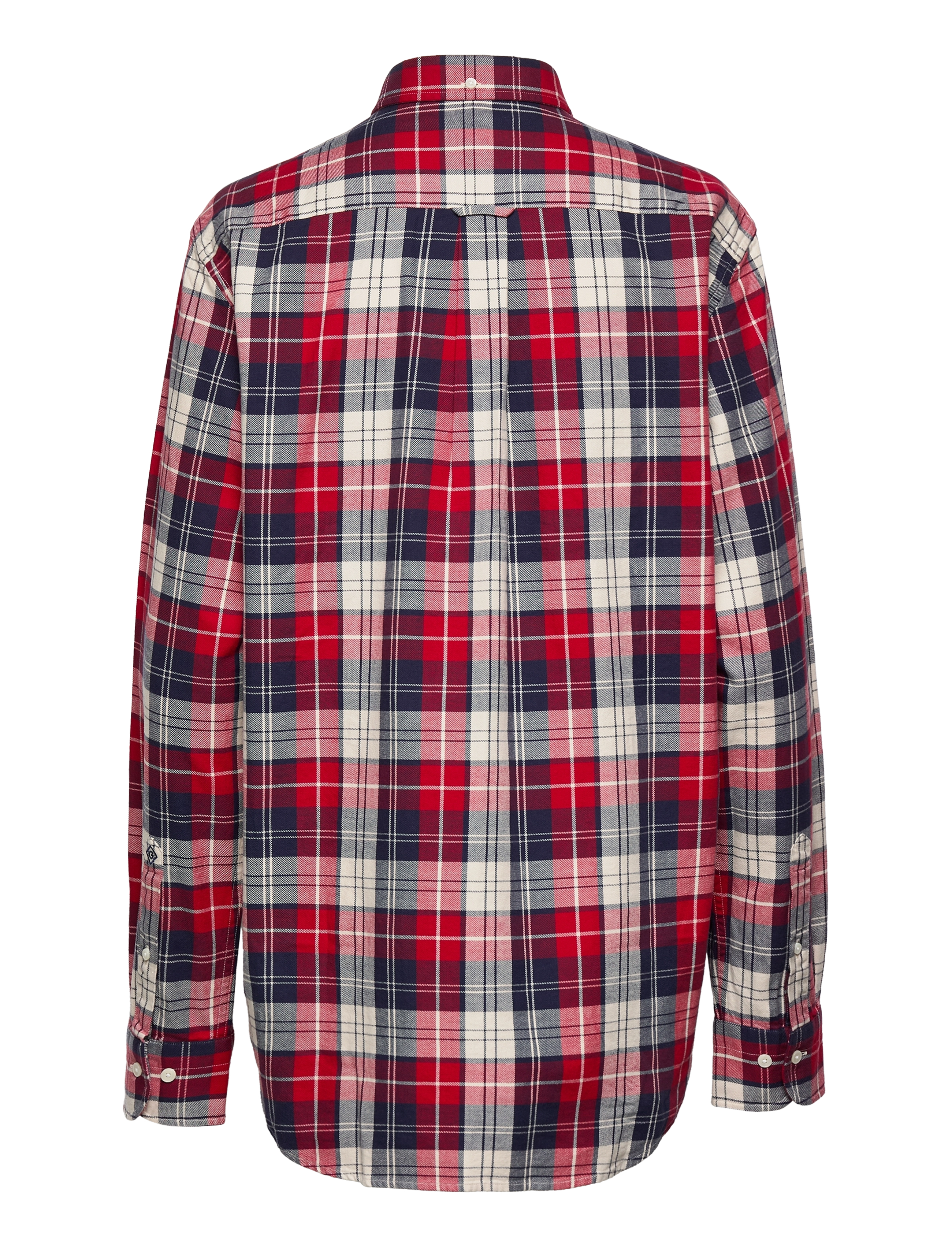 GANT - D2. REG HEAVY WASHED CHECK BD - scarlet red - 1