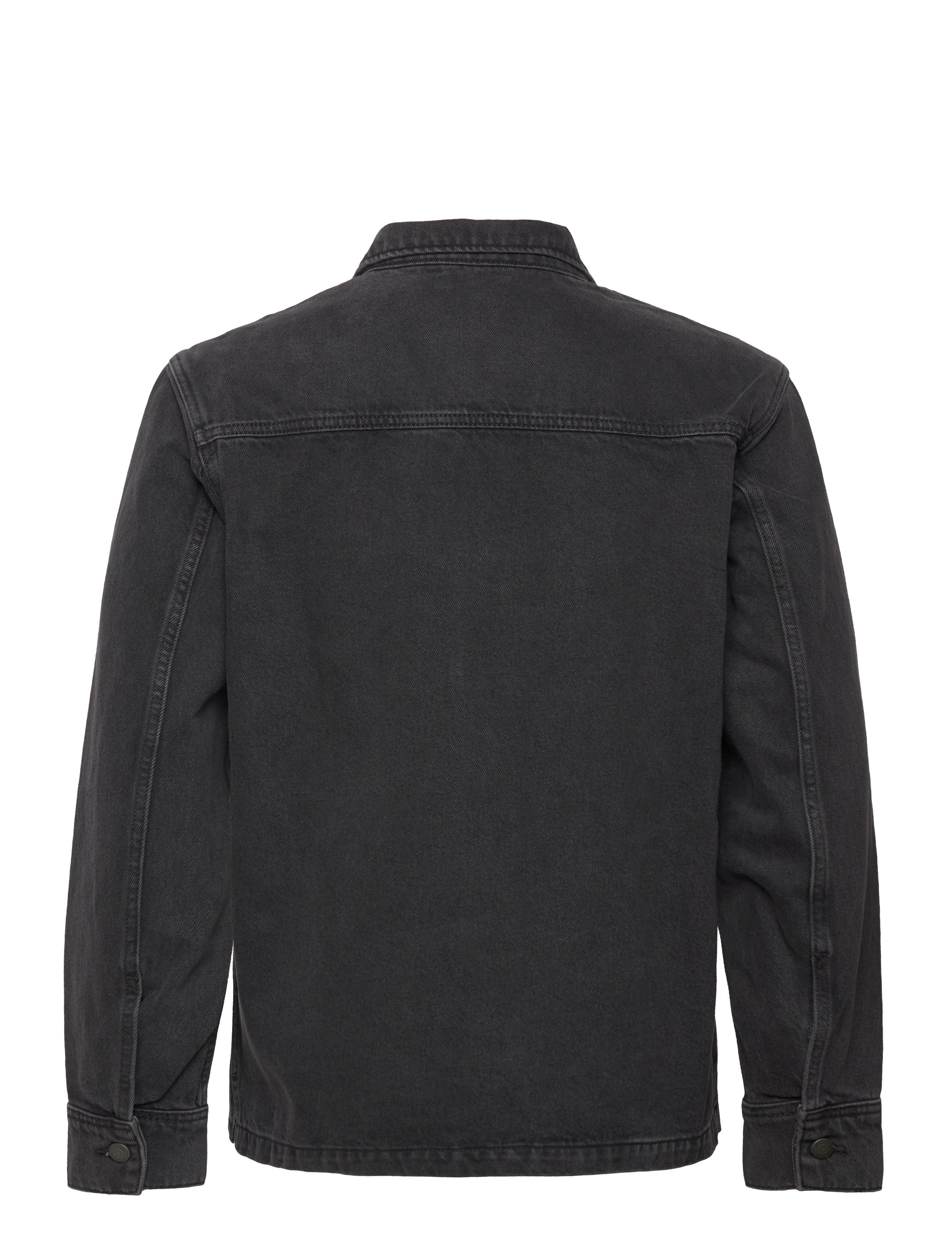 GANT - D1. DENIM OVERSHIRT - black vintage - 1