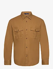 GANT - D1. REL TWILL PATCH POCKET SHIRT - basic skjortor - suede brown - 0
