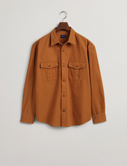 GANT - D1. REL TWILL PATCH POCKET SHIRT - basic skjortor - suede brown - 3