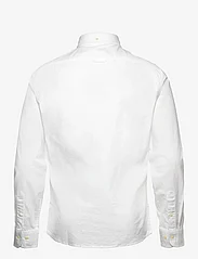 GANT - D1. SLIM OXFORD STRETCH SHIRT - oksfordo marškiniai - white - 1