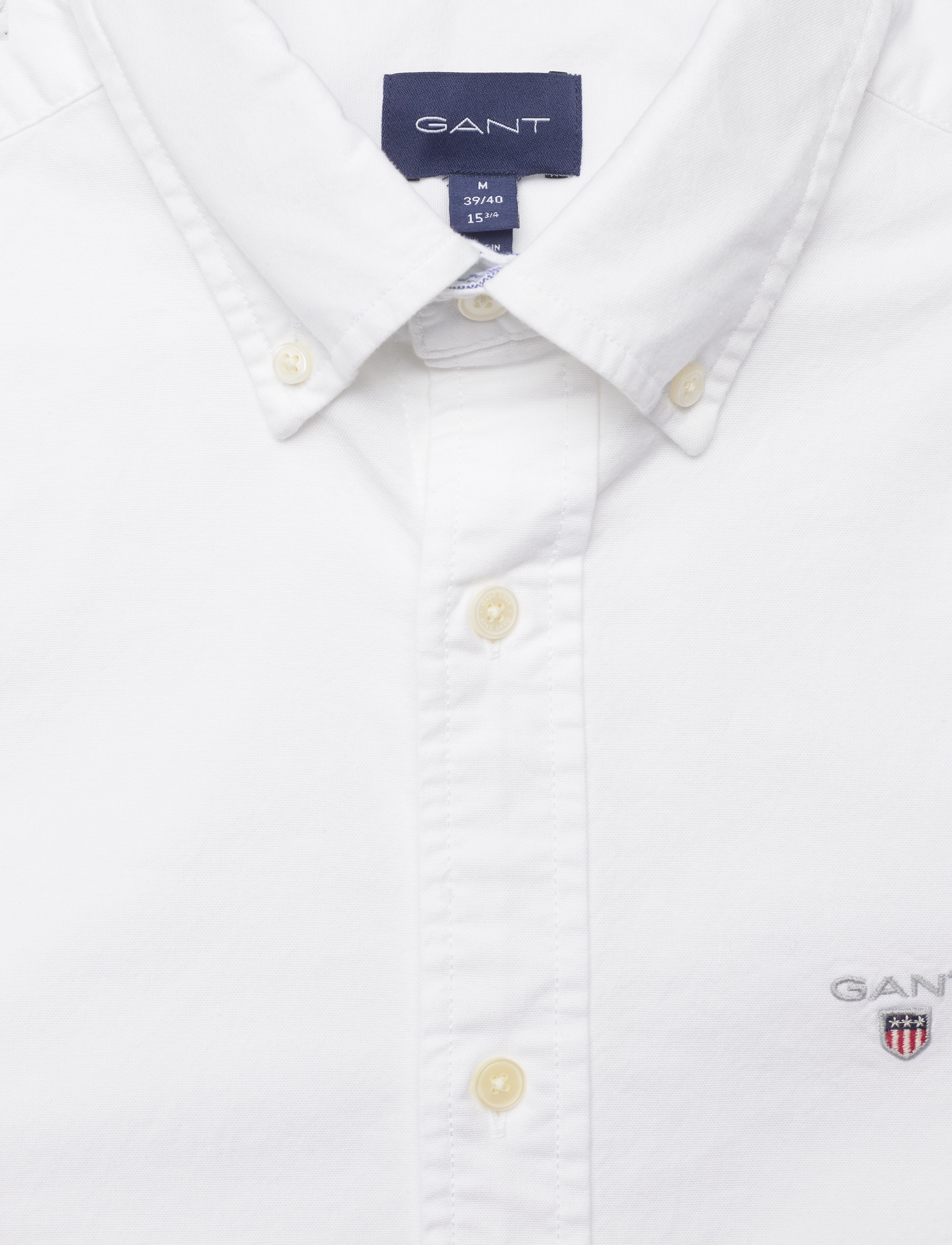 GANT - D1. SLIM OXFORD STRETCH SHIRT - white - 2