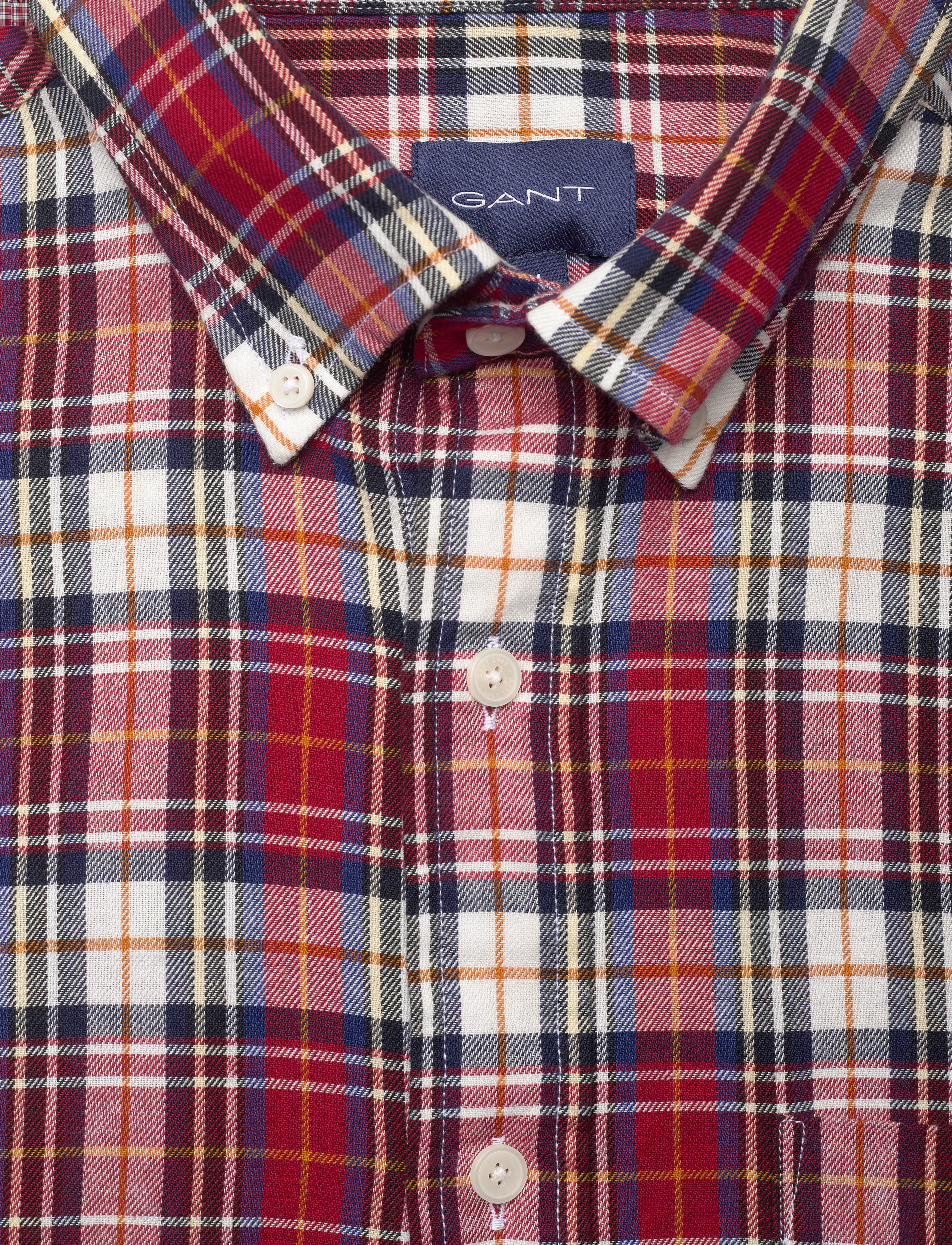 GANT - D1. REG UT TARTAN CHECK SHIRT - dusty rose - 2