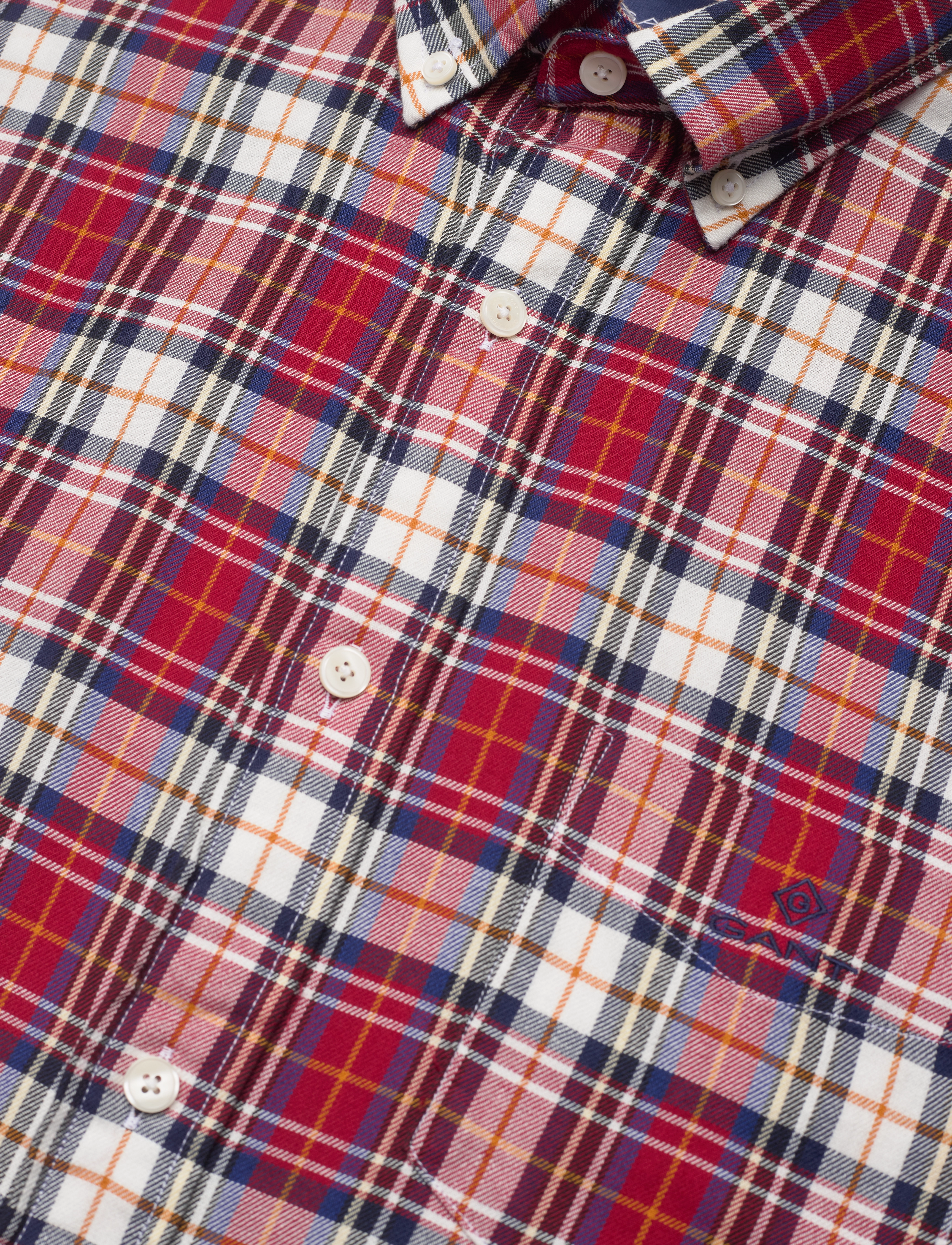 GANT - D1. REG UT TARTAN CHECK SHIRT - dusty rose - 3