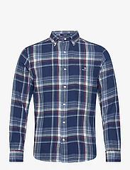 GANT - D1. REG UT INDIGO PLAID SHIRT - casual skjorter - dark indigo - 0