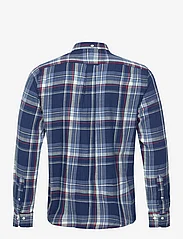 GANT - D1. REG UT INDIGO PLAID SHIRT - casual skjortor - dark indigo - 1