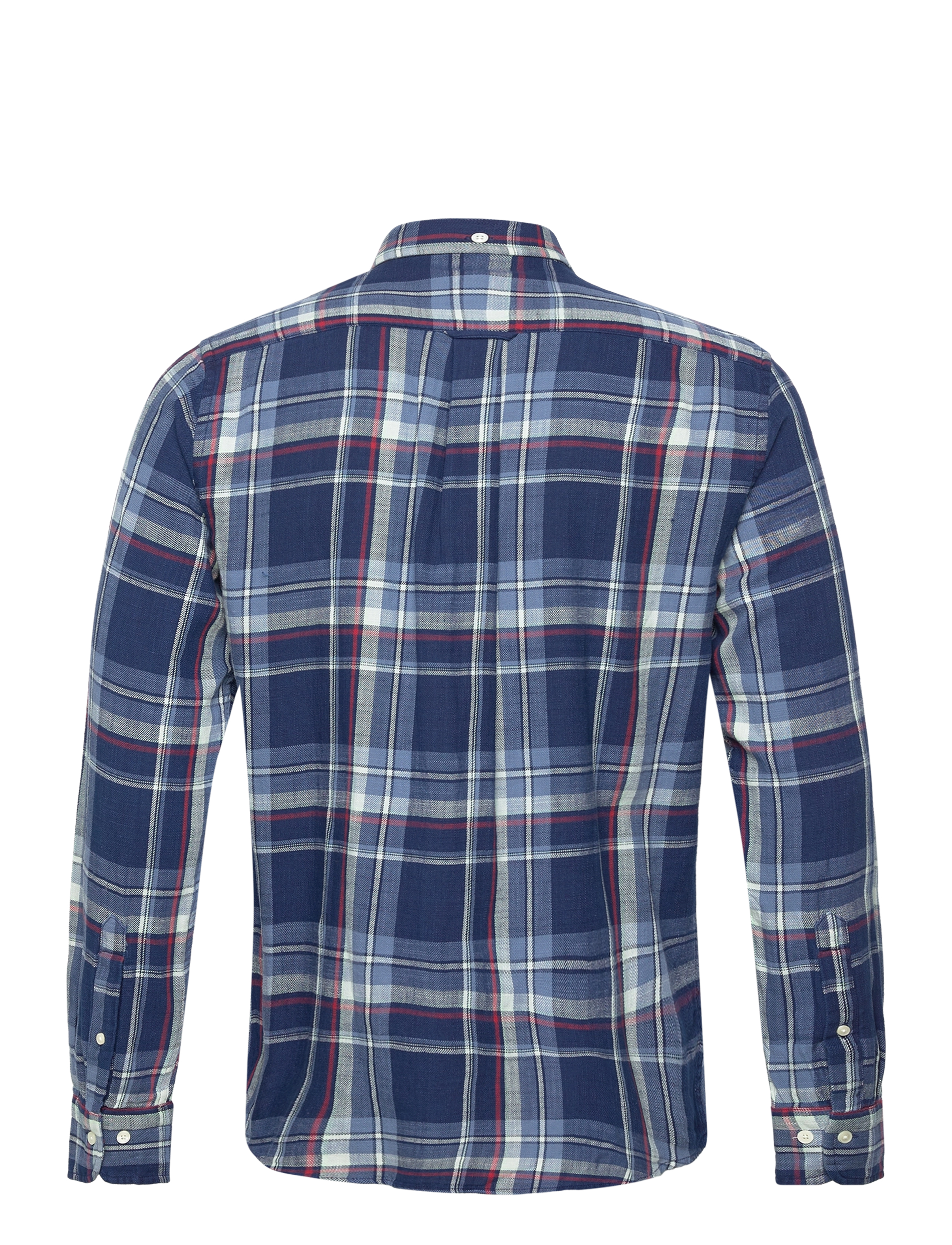 GANT - D1. REG UT INDIGO PLAID SHIRT - dark indigo - 1