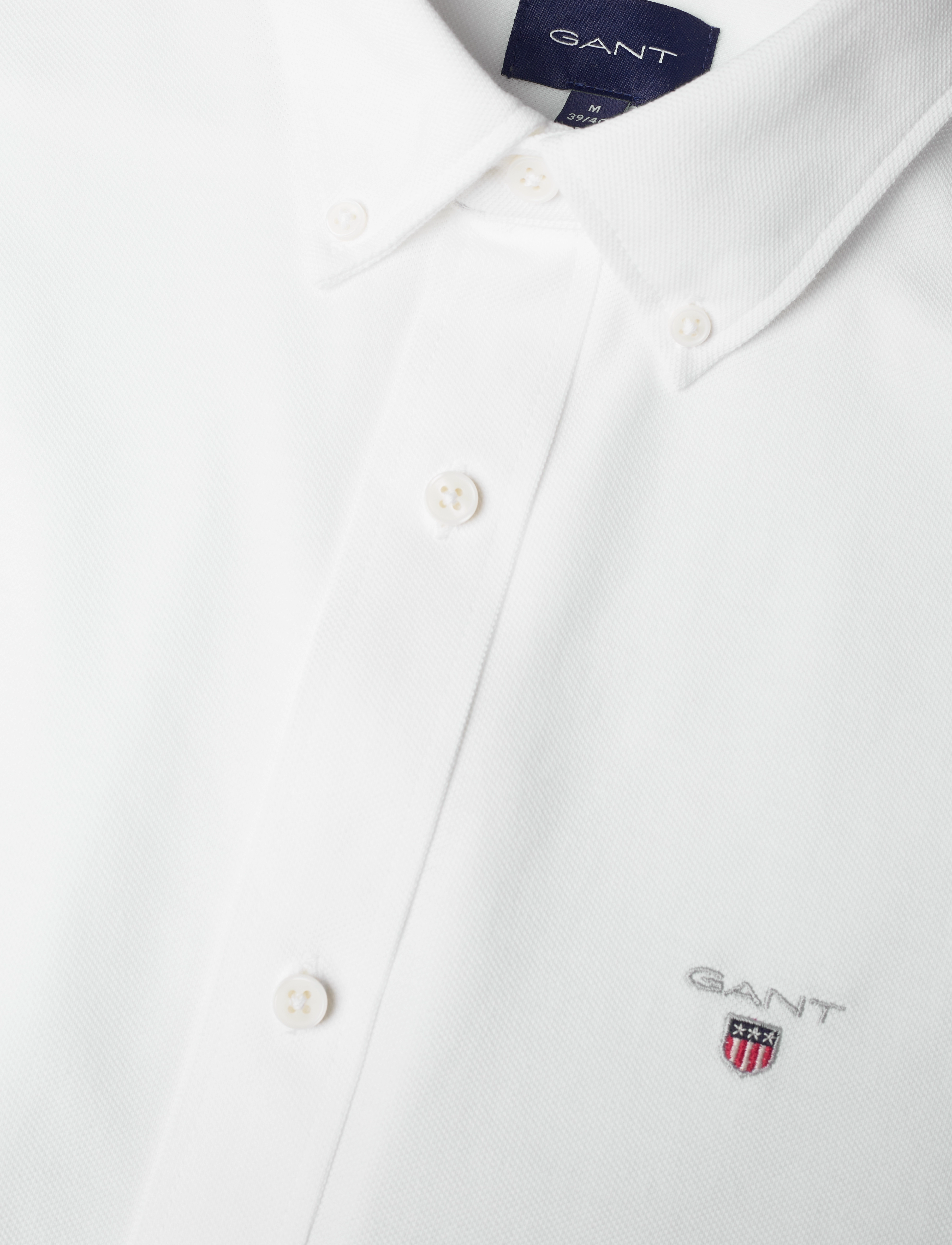 GANT - REG JERSEY PIQUE SHIRT - white - 3