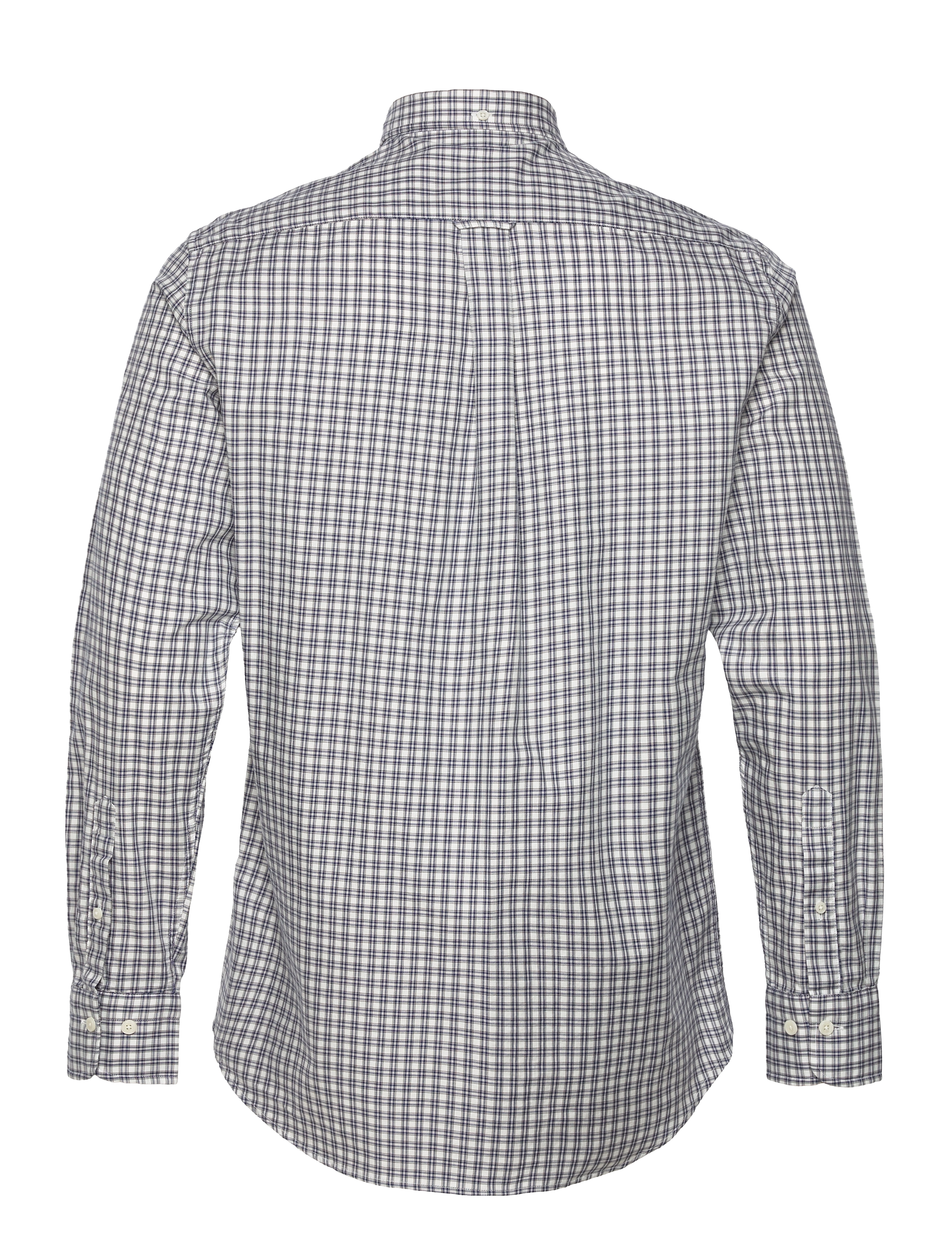 GANT - D1. REG SMALL TARTAN TWILL SHIRT - eggshell - 1