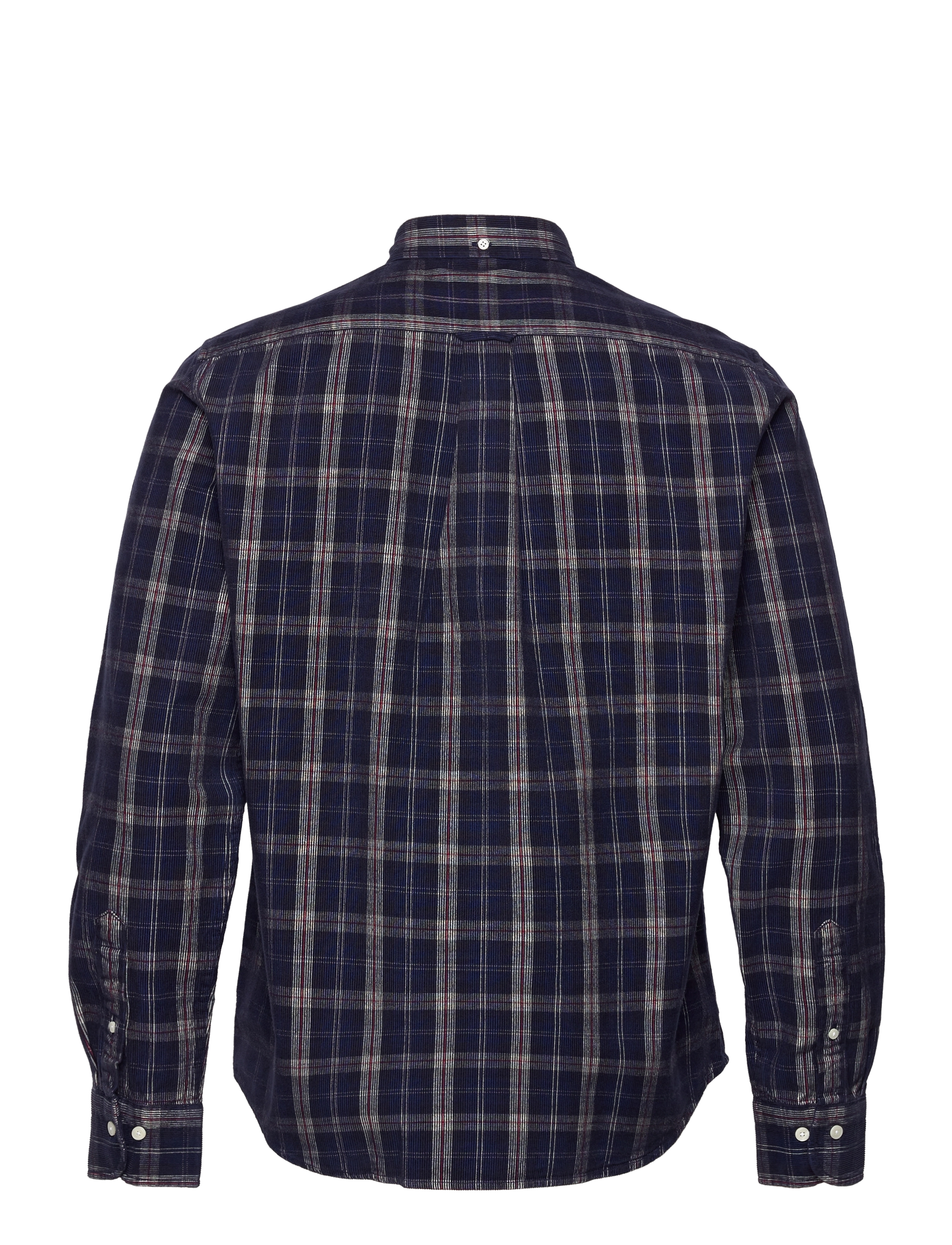 GANT - D1. REG UT CORD CHECK SHIRT - evening blue - 1
