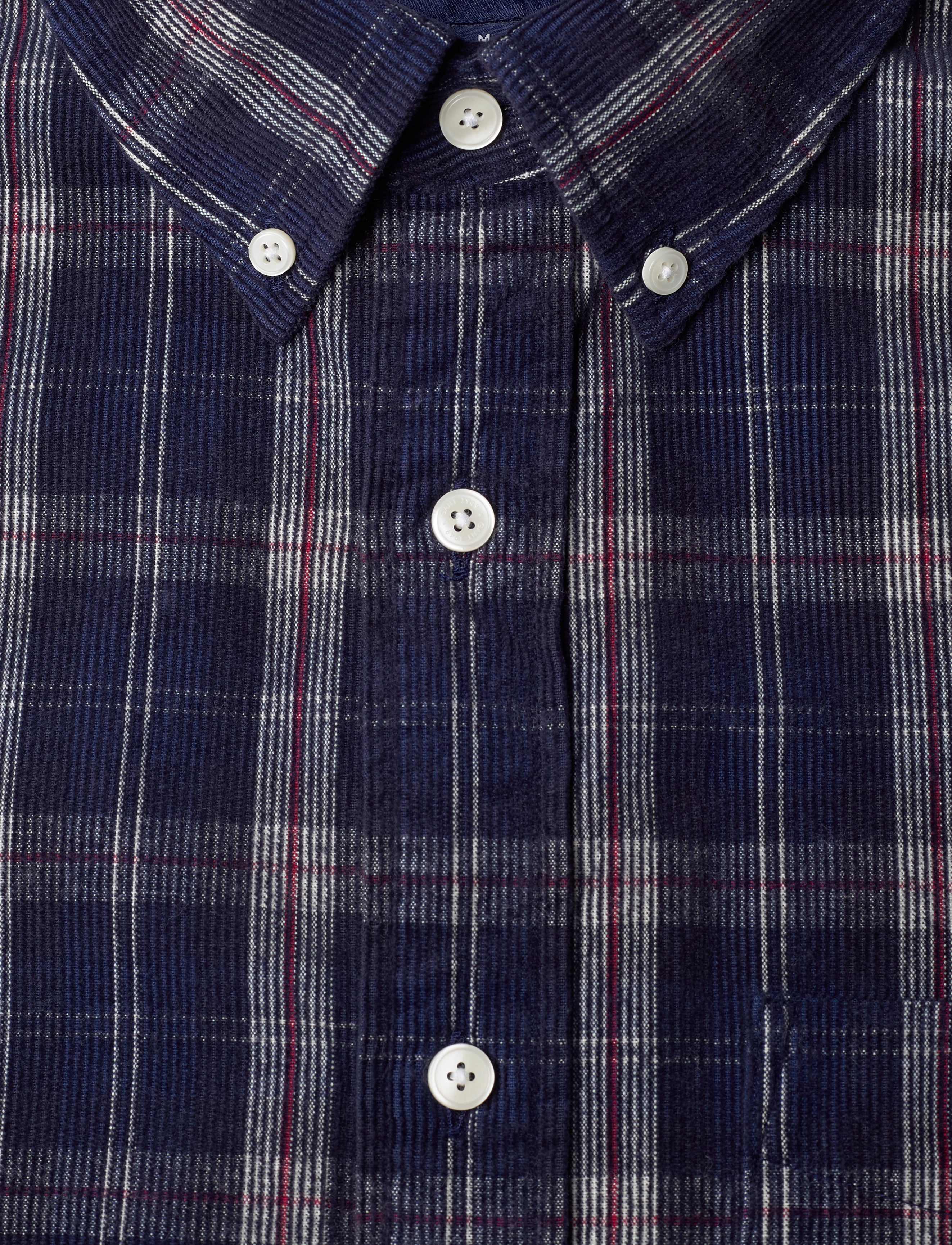 GANT - D1. REG UT CORD CHECK SHIRT - evening blue - 2