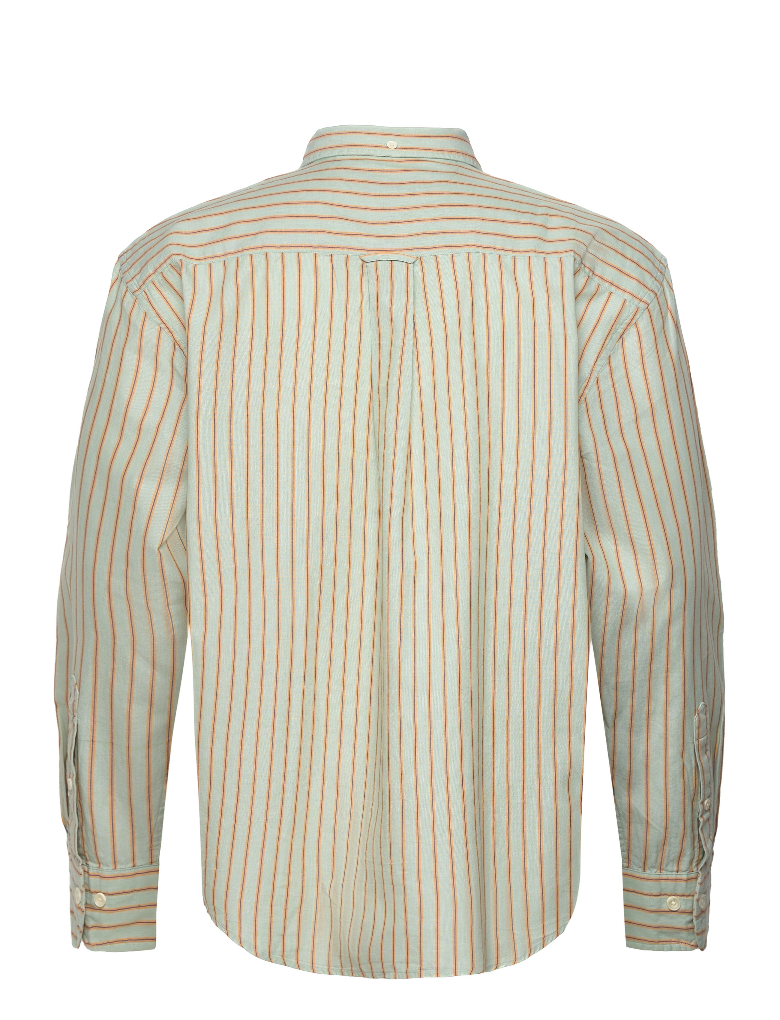 GANT - D1. REL FIL A FIL STRIPE SHIRT - eucalyptus green - 1