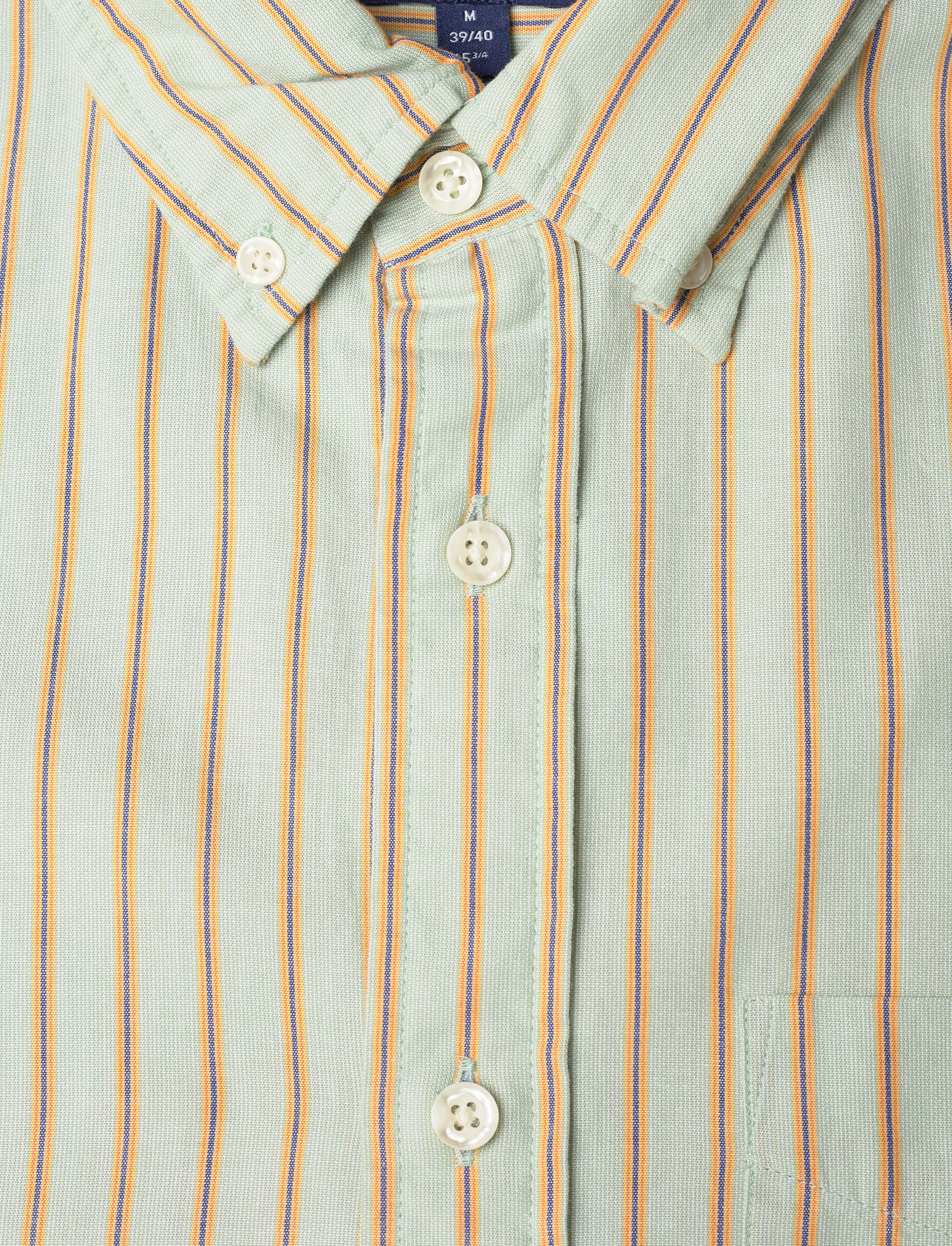 GANT - D1. REL FIL A FIL STRIPE SHIRT - eucalyptus green - 2