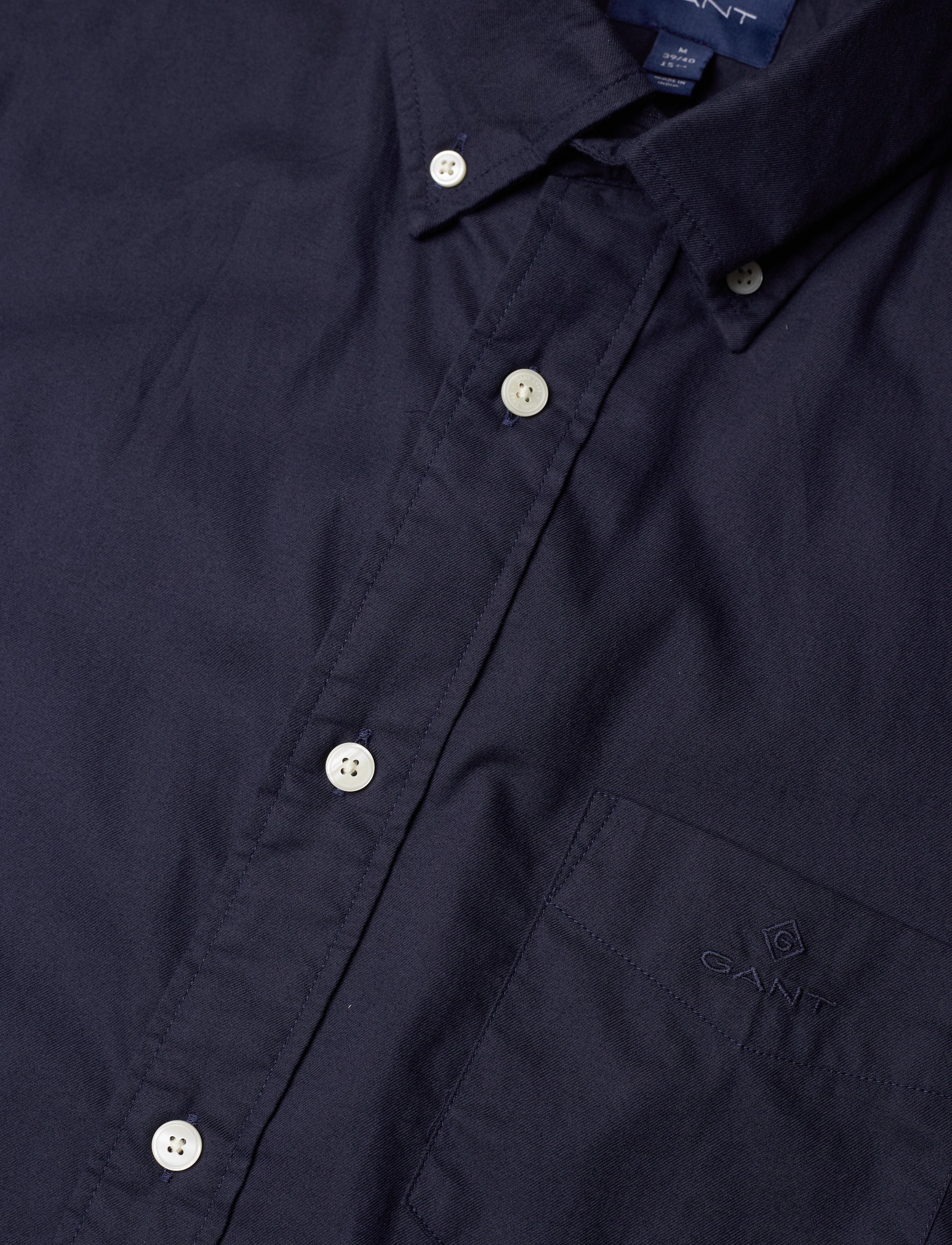 GANT - D1. REG UT TWILL SHIRT - evening blue - 2
