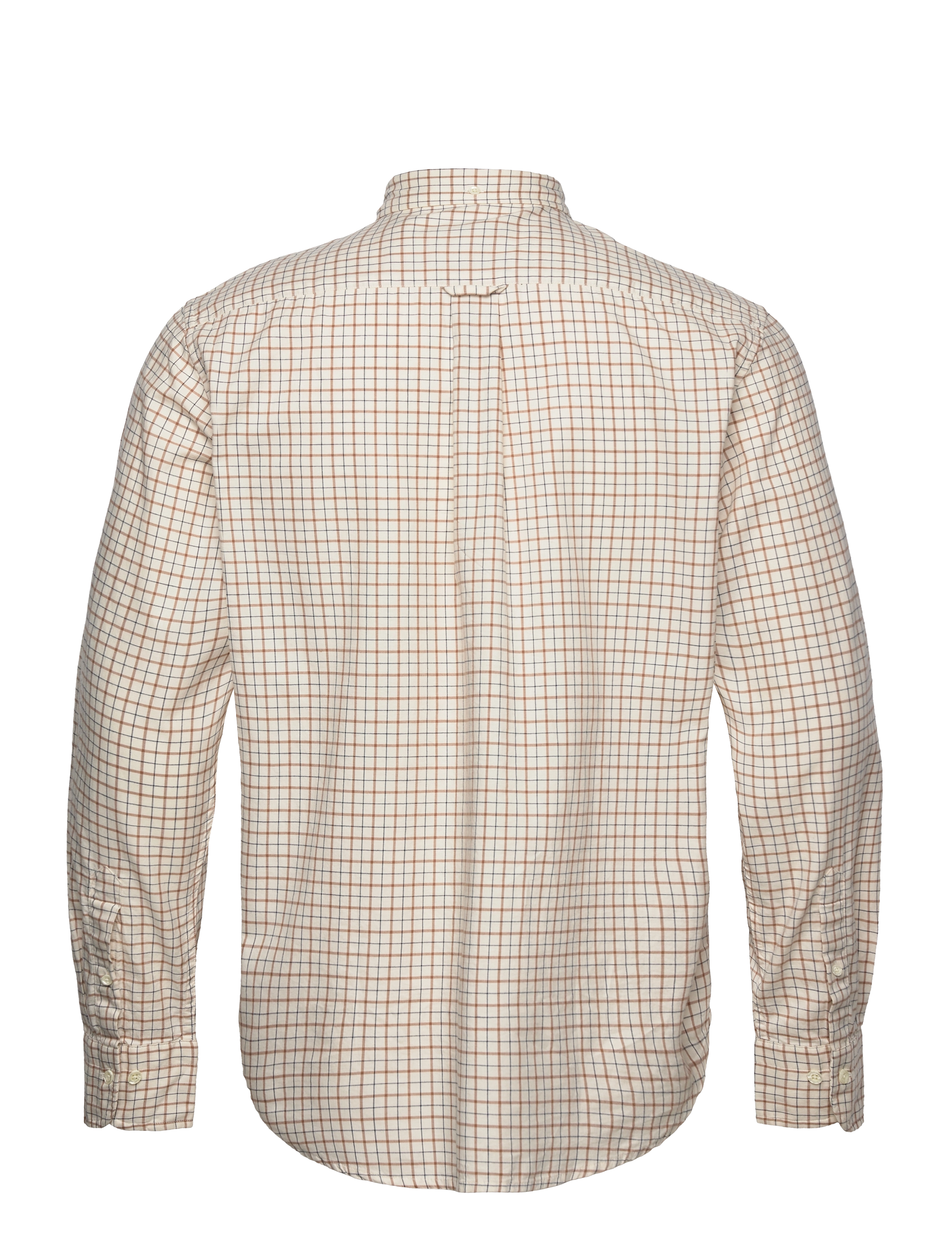 GANT - D1.REG UT TWILL WINDOW CHECK SHIRT - roasted walnut - 1
