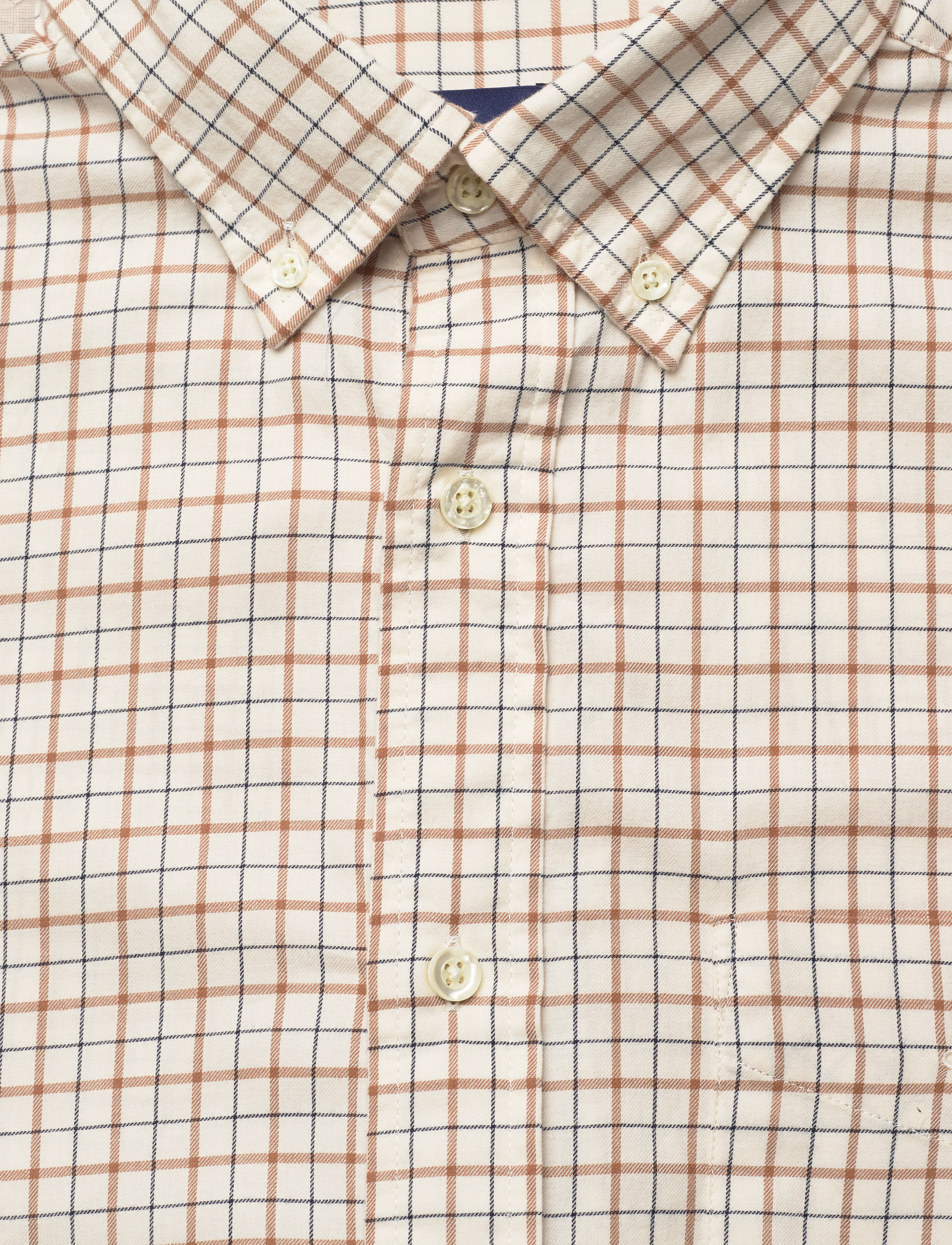 GANT - D1.REG UT TWILL WINDOW CHECK SHIRT - roasted walnut - 2
