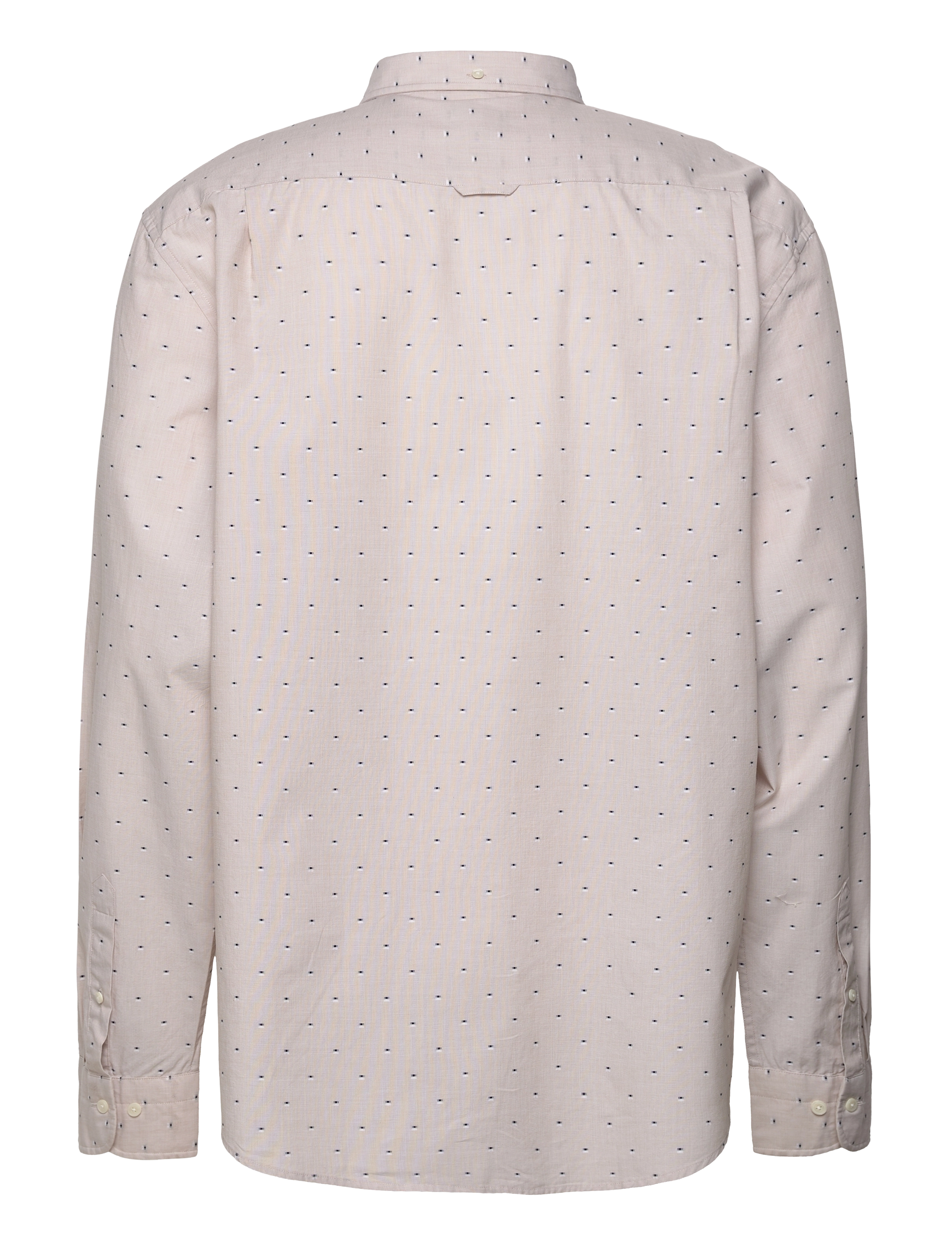 GANT - D1. SLIM DOBBY DOT SHIRT - hazelwood beige - 1