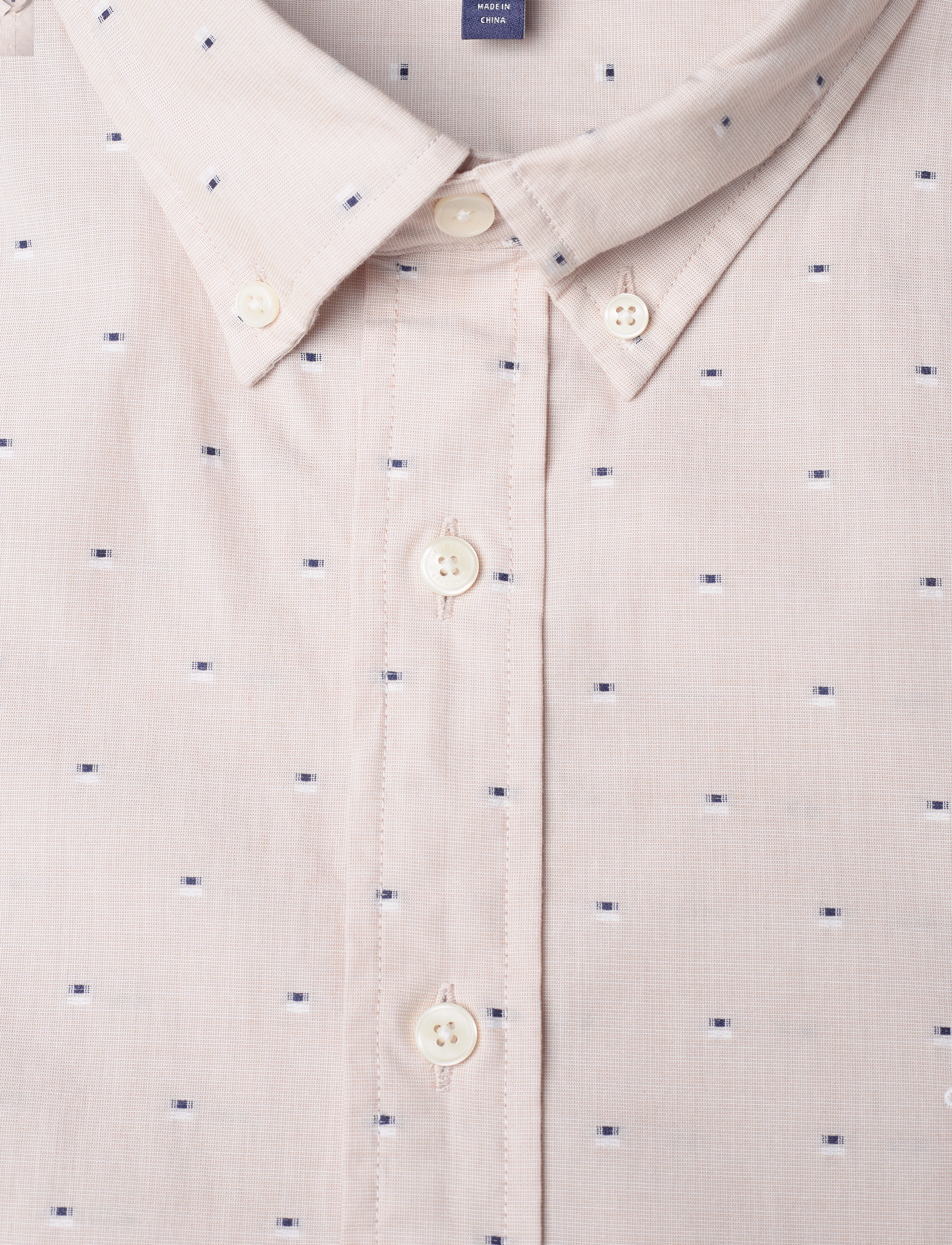 GANT - D1. SLIM DOBBY DOT SHIRT - hazelwood beige - 2