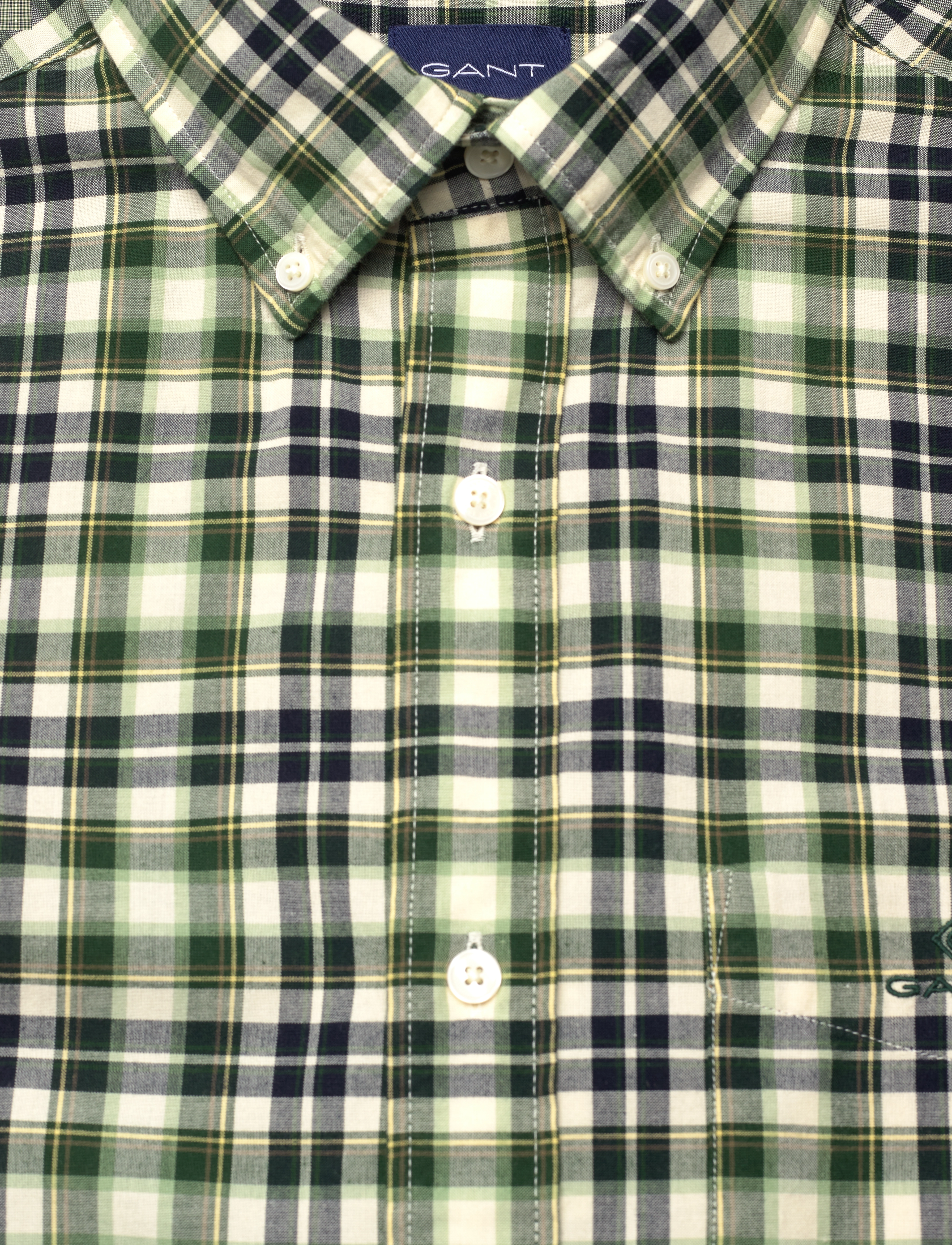 GANT - D1. REG BROADCLOTH TARTAN SHIRT - forest green - 2