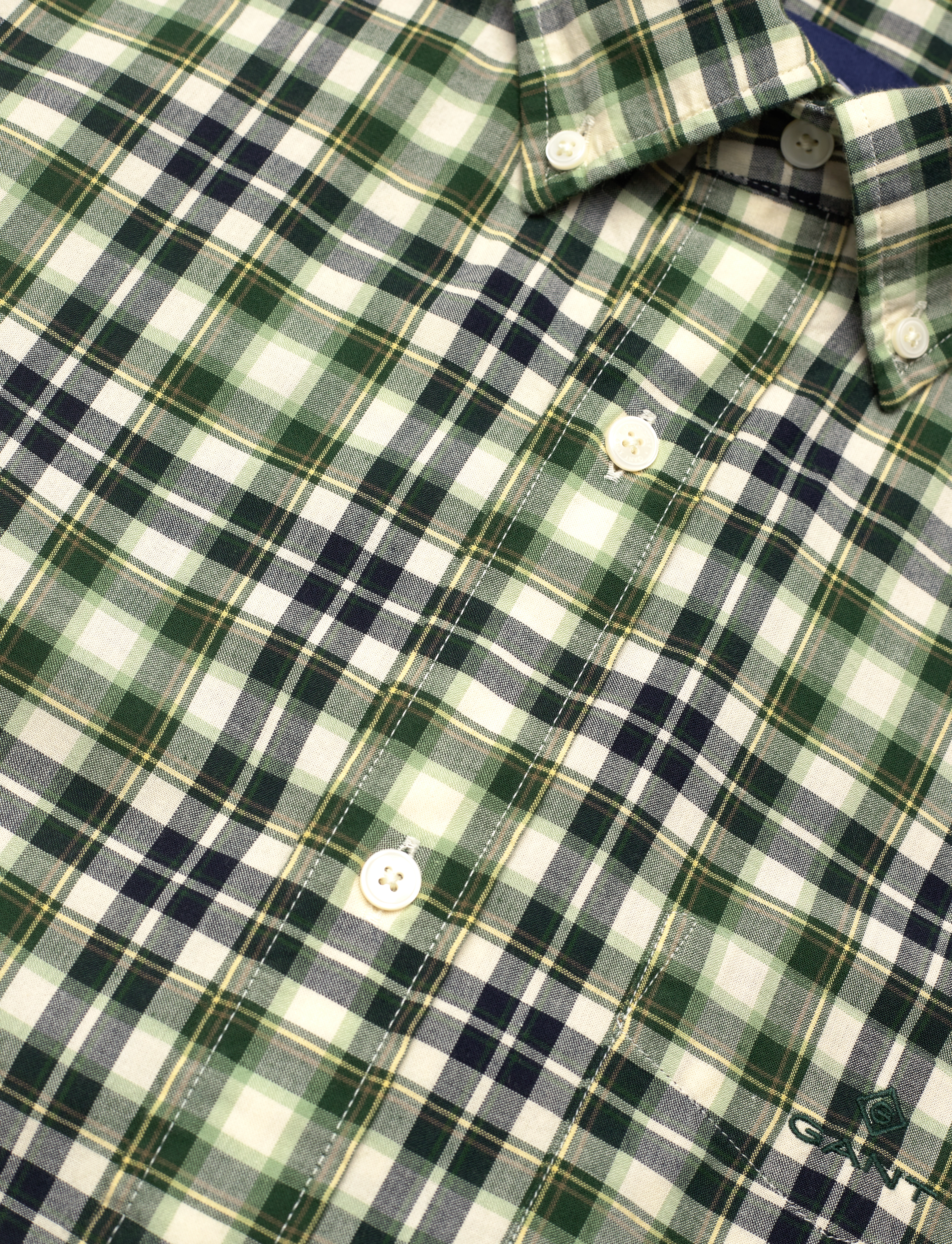 GANT - D1. REG BROADCLOTH TARTAN SHIRT - forest green - 3