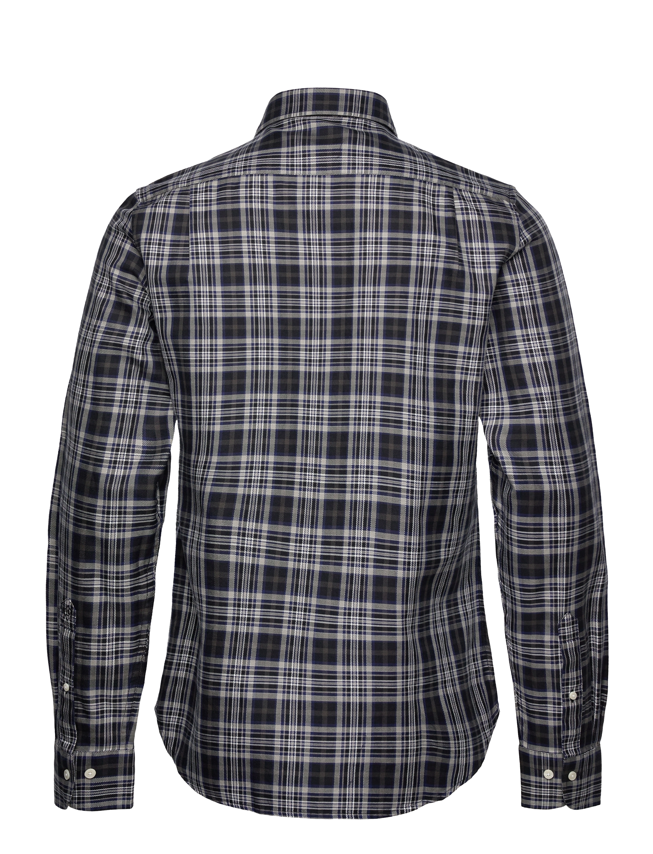 GANT - D2. SLIM TWILL CHECK SHIRT - persian blue - 1