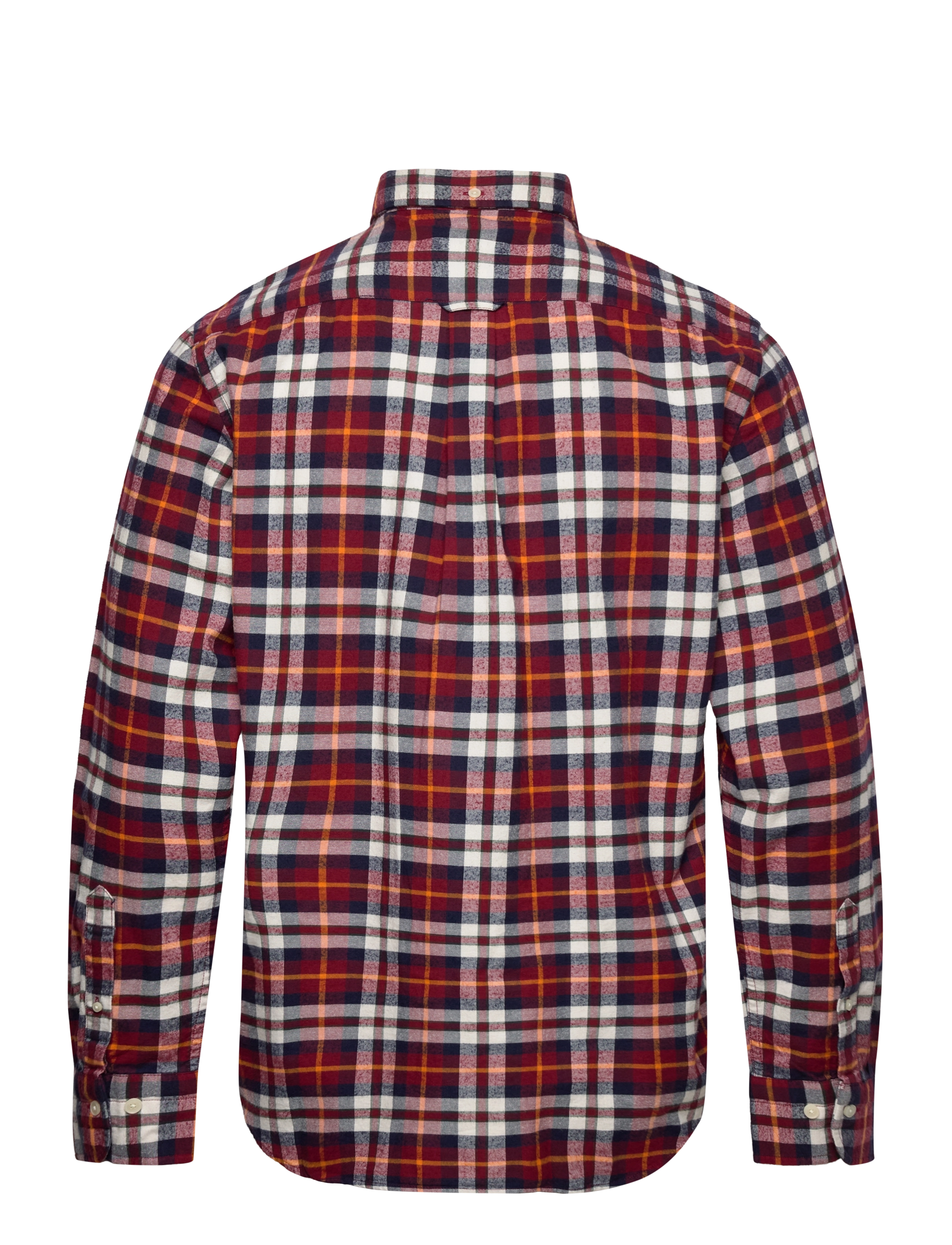 GANT - D1. REG BRUSHED OXF TARTAN SHIRT - plumped red - 1