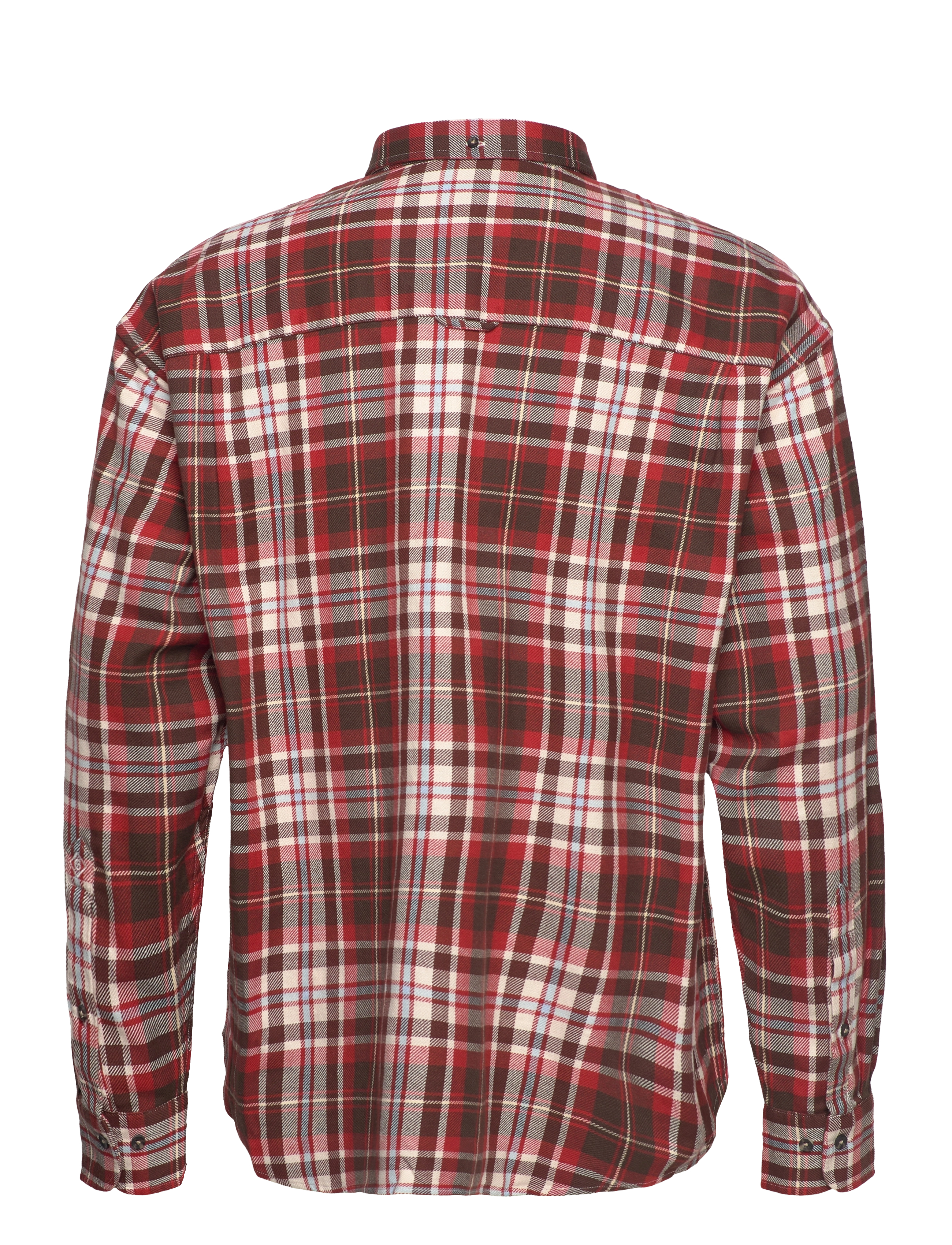 GANT - D2. OS HEAVY TWILL CHECK SHIRT - rich brown - 1