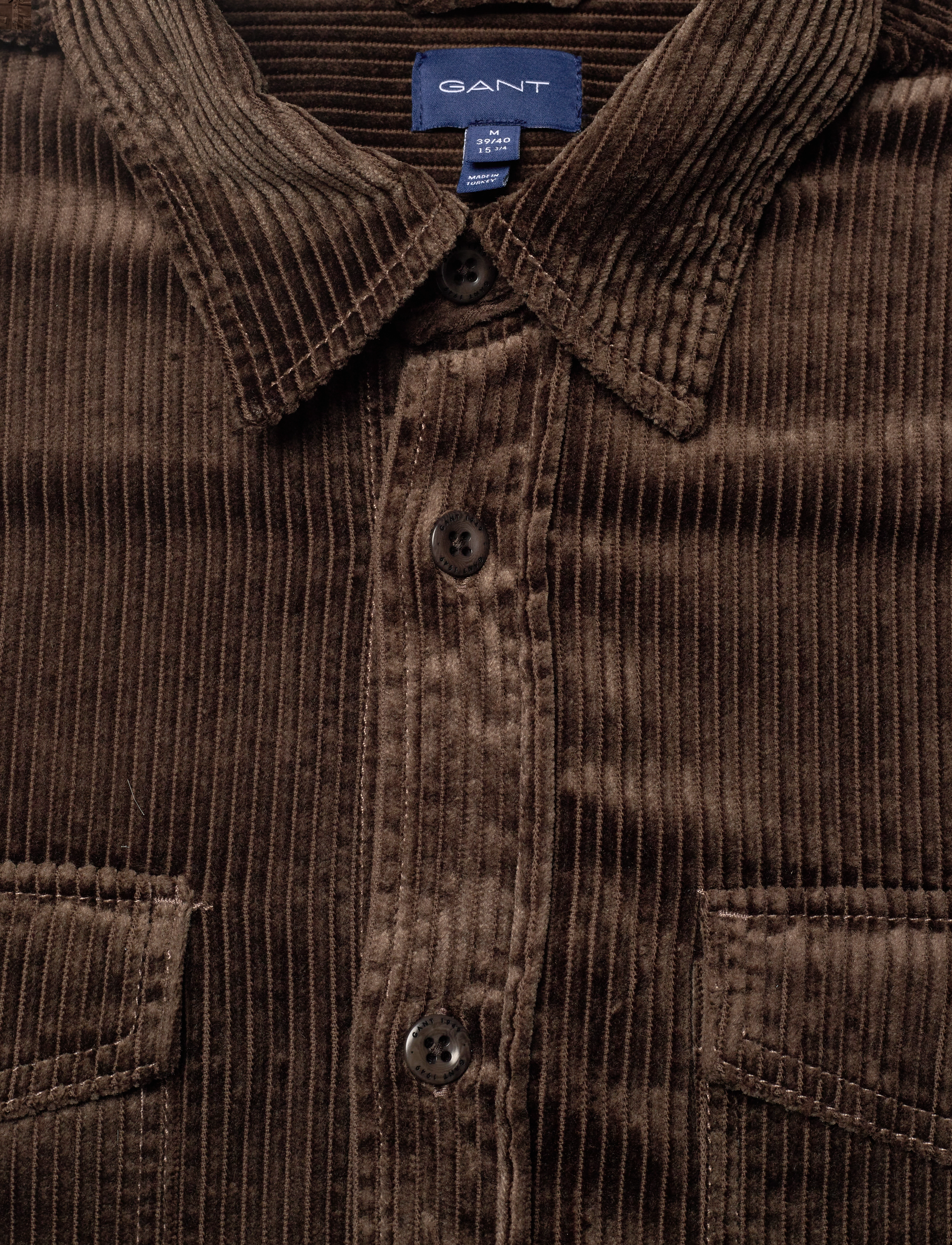 GANT - D2. CORD OVERSHIRT - rich brown - 2