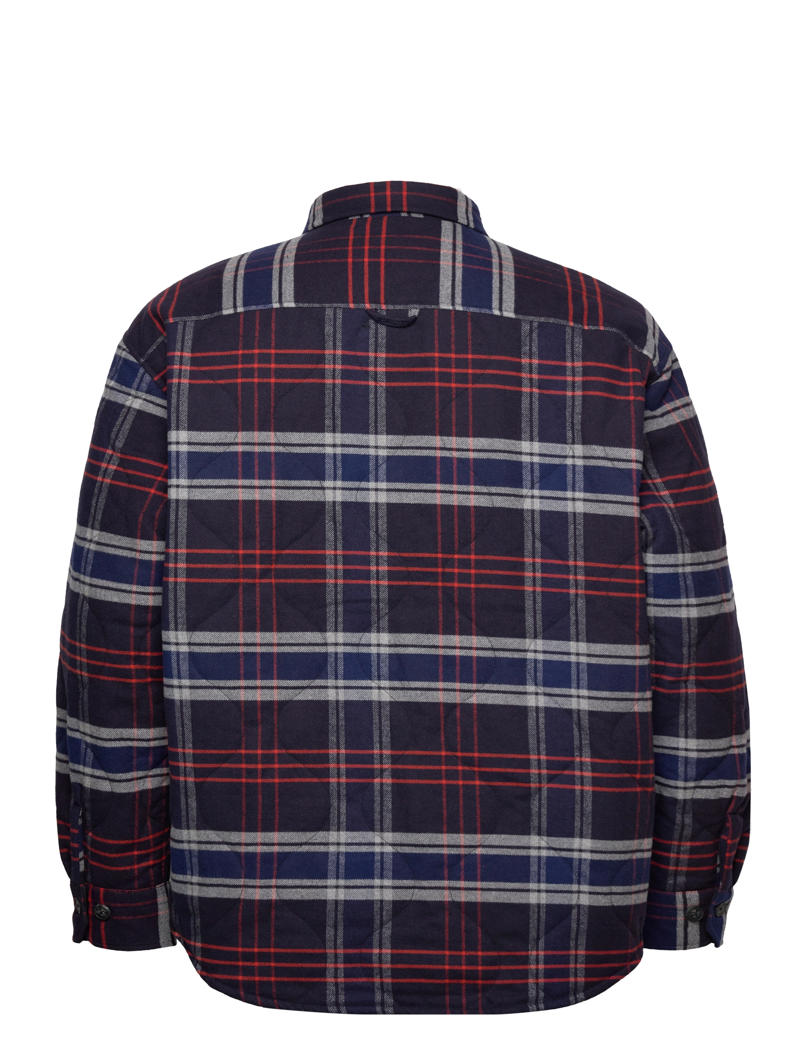 GANT - D2. QUILTED FLANNEL OVERSHIRT - evening blue - 1