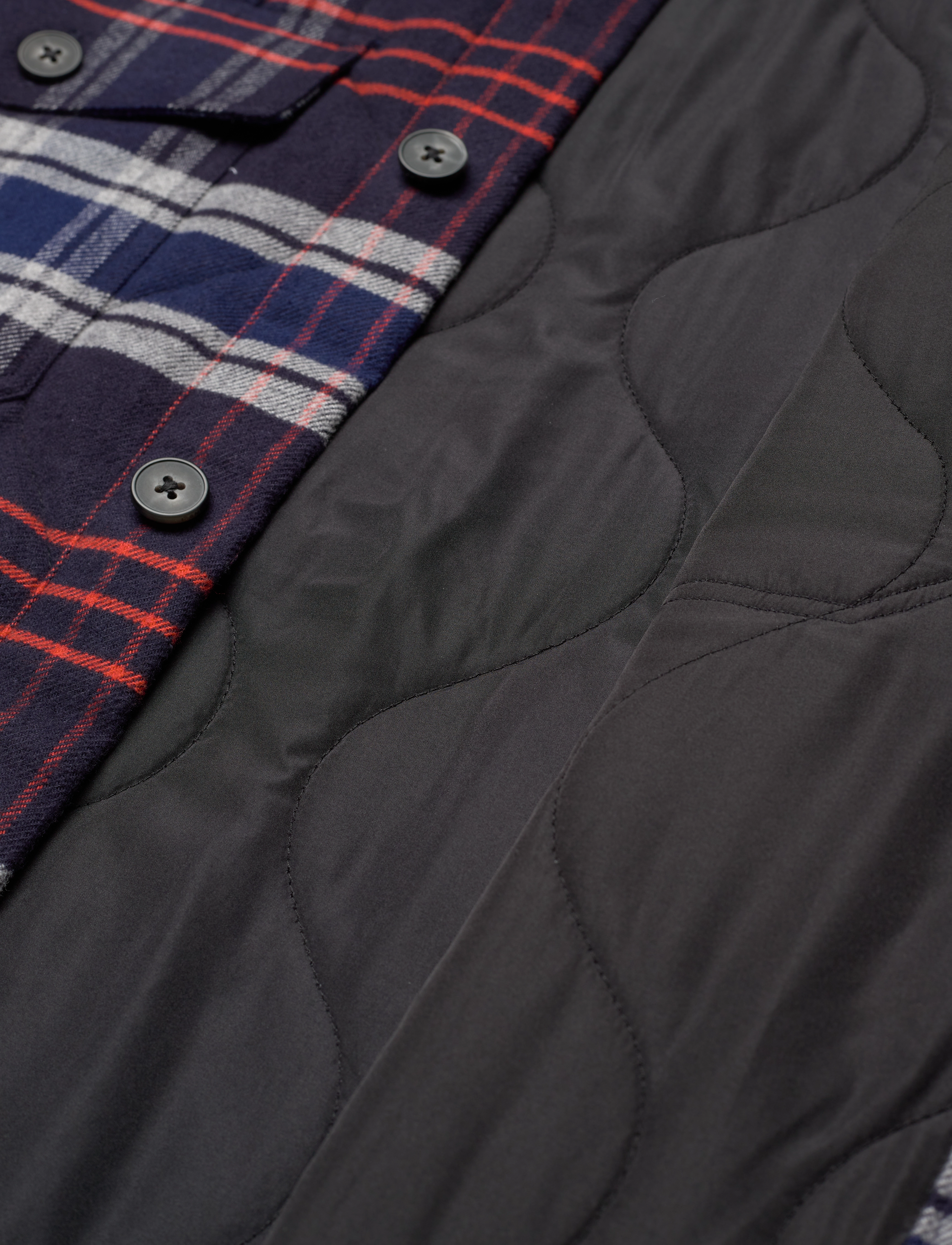 GANT - D2. QUILTED FLANNEL OVERSHIRT - evening blue - 3