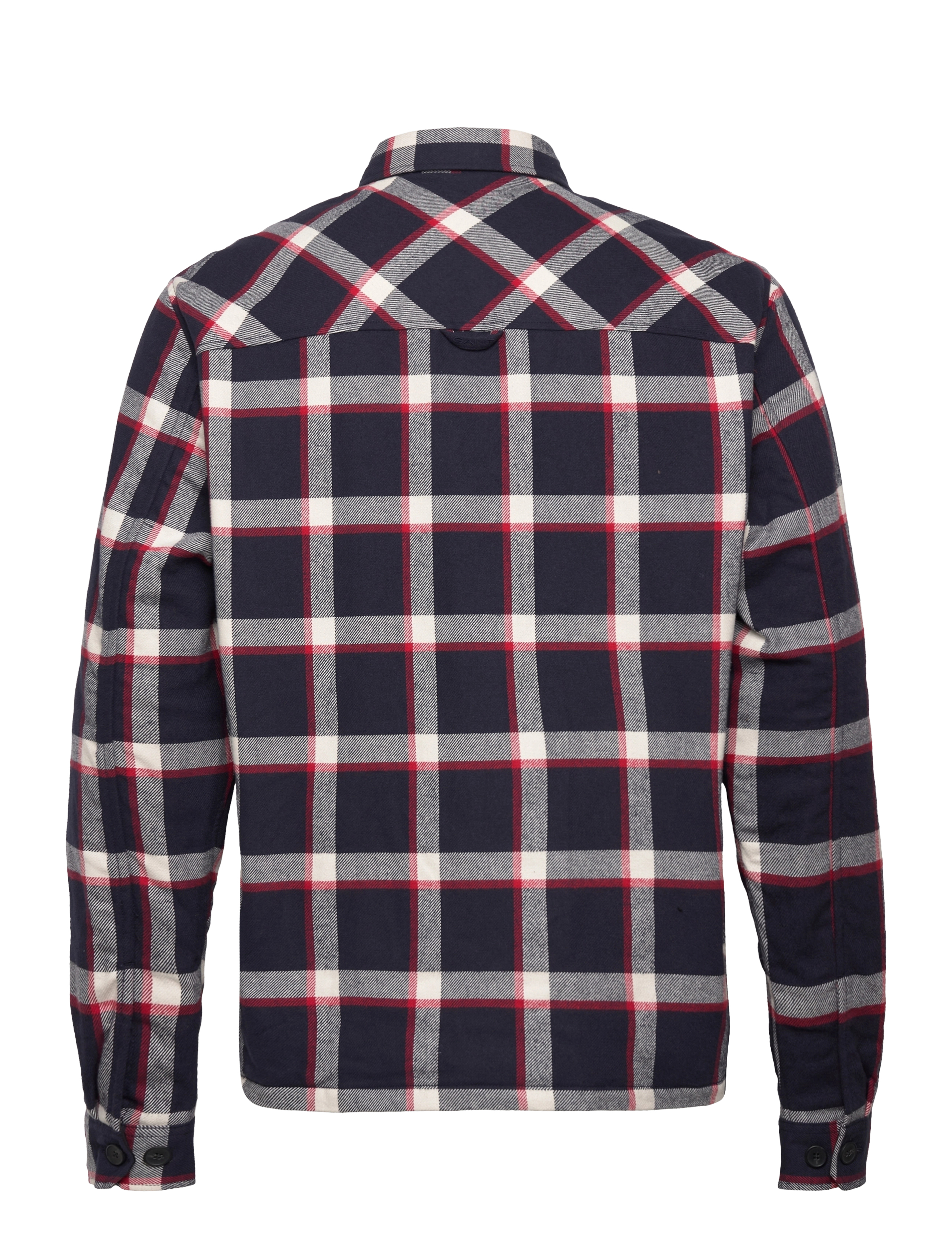 GANT - D2. FLANNEL CHECK OVERSHIRT - evening blue - 1