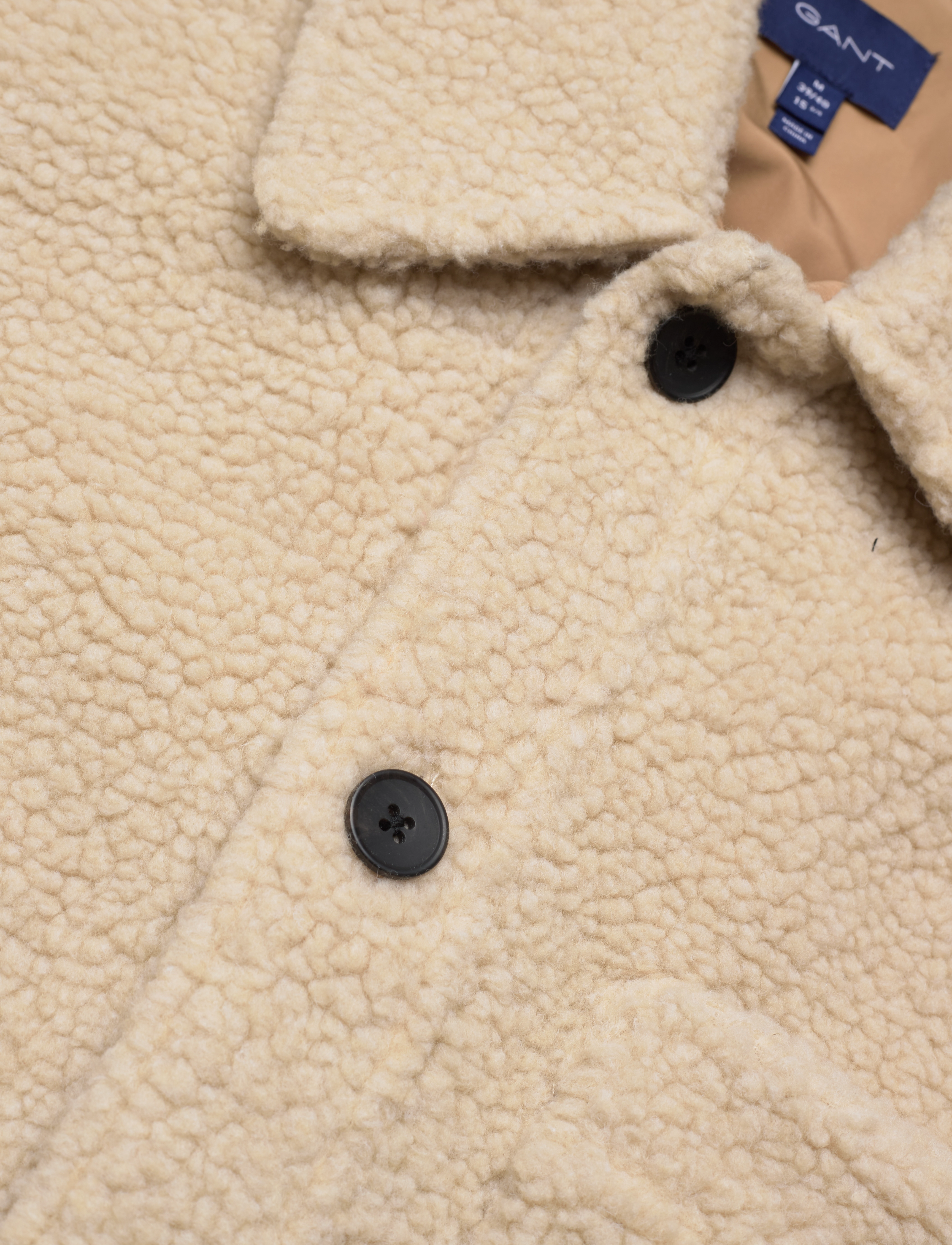 GANT - D2. OS SHERPA OVERSHIRT - putty - 2