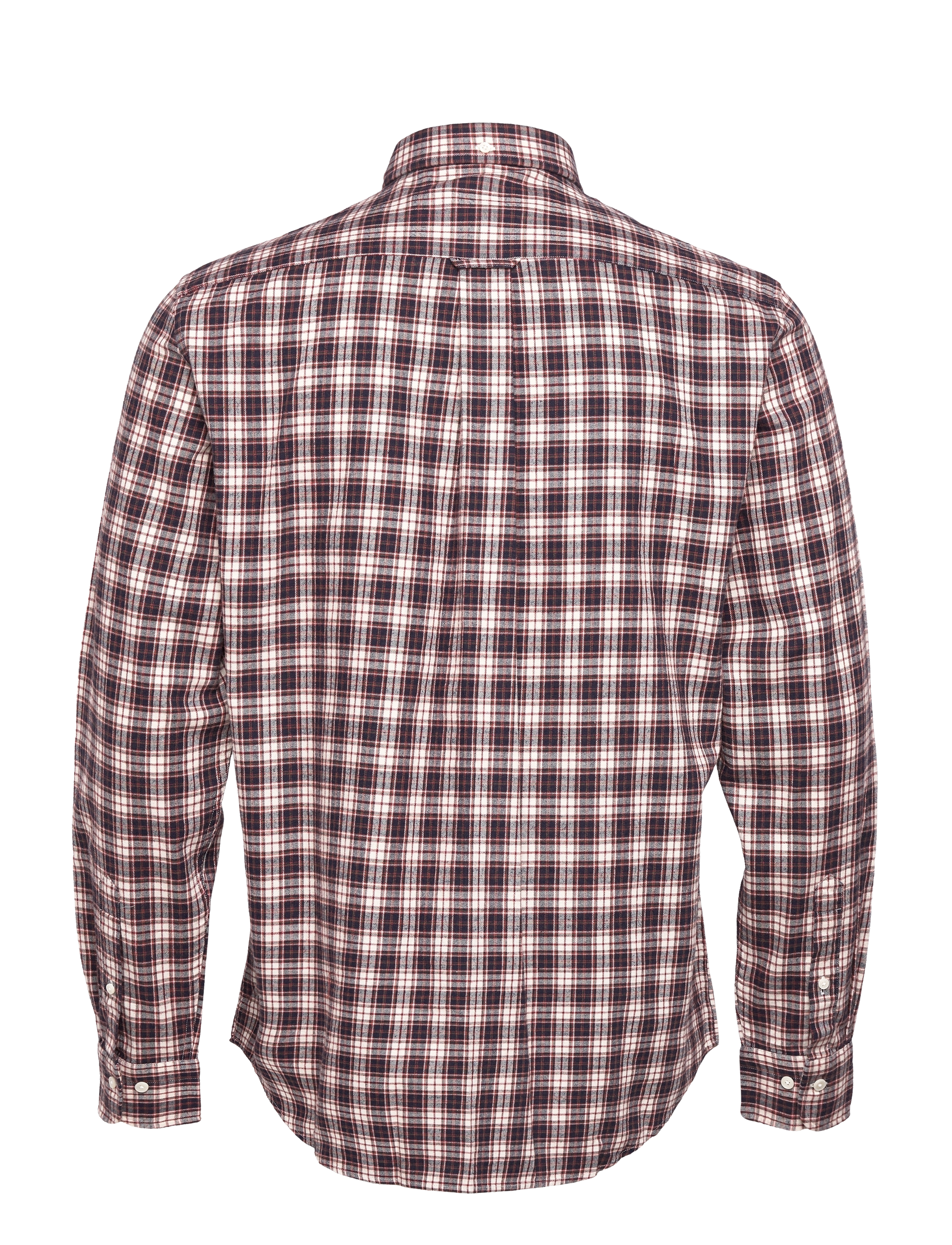 GANT - D2. REG FLANNEL CHECK SHIRT - evening blue - 1