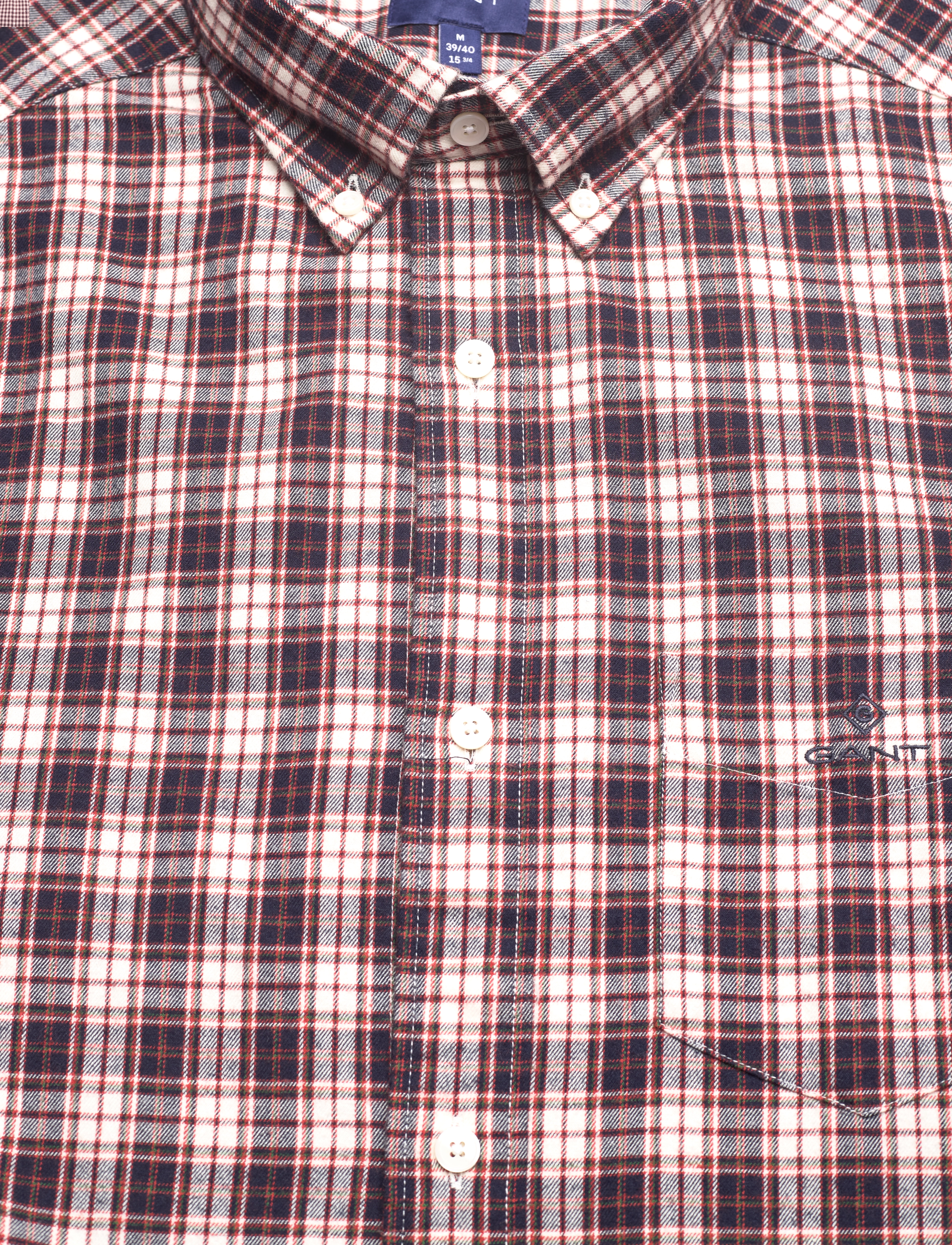 GANT - D2. REG FLANNEL CHECK SHIRT - evening blue - 2