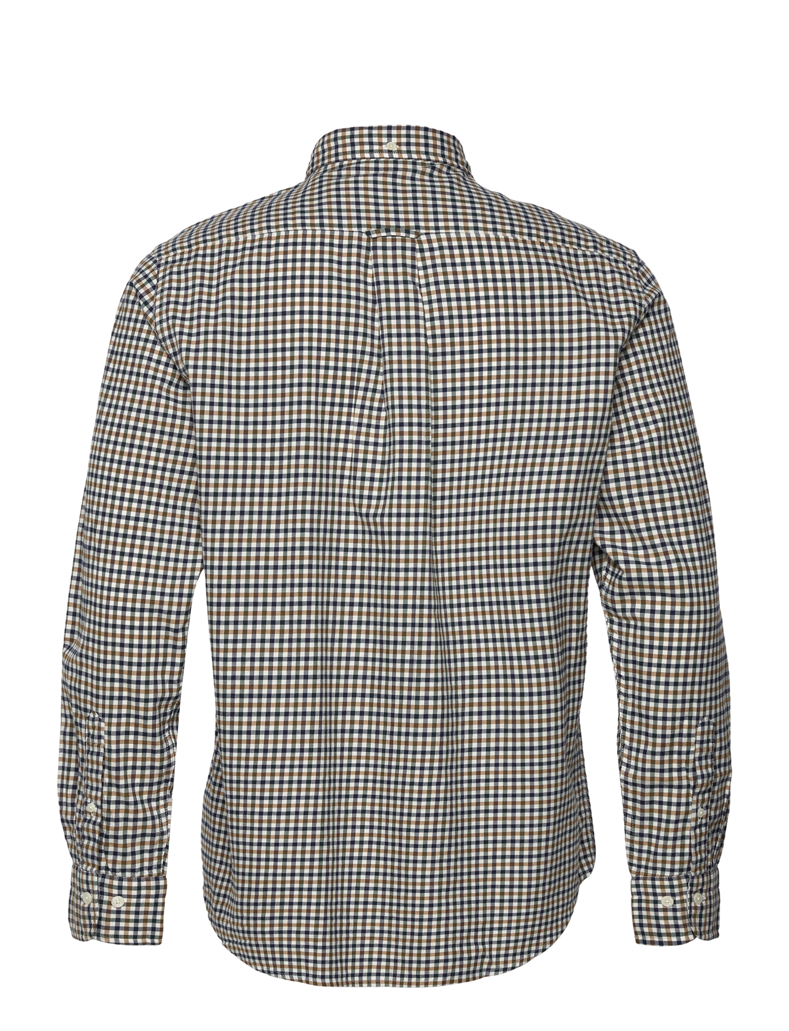 GANT - D1. REG GINGHAM TWILL SHIRT - eggshell - 1