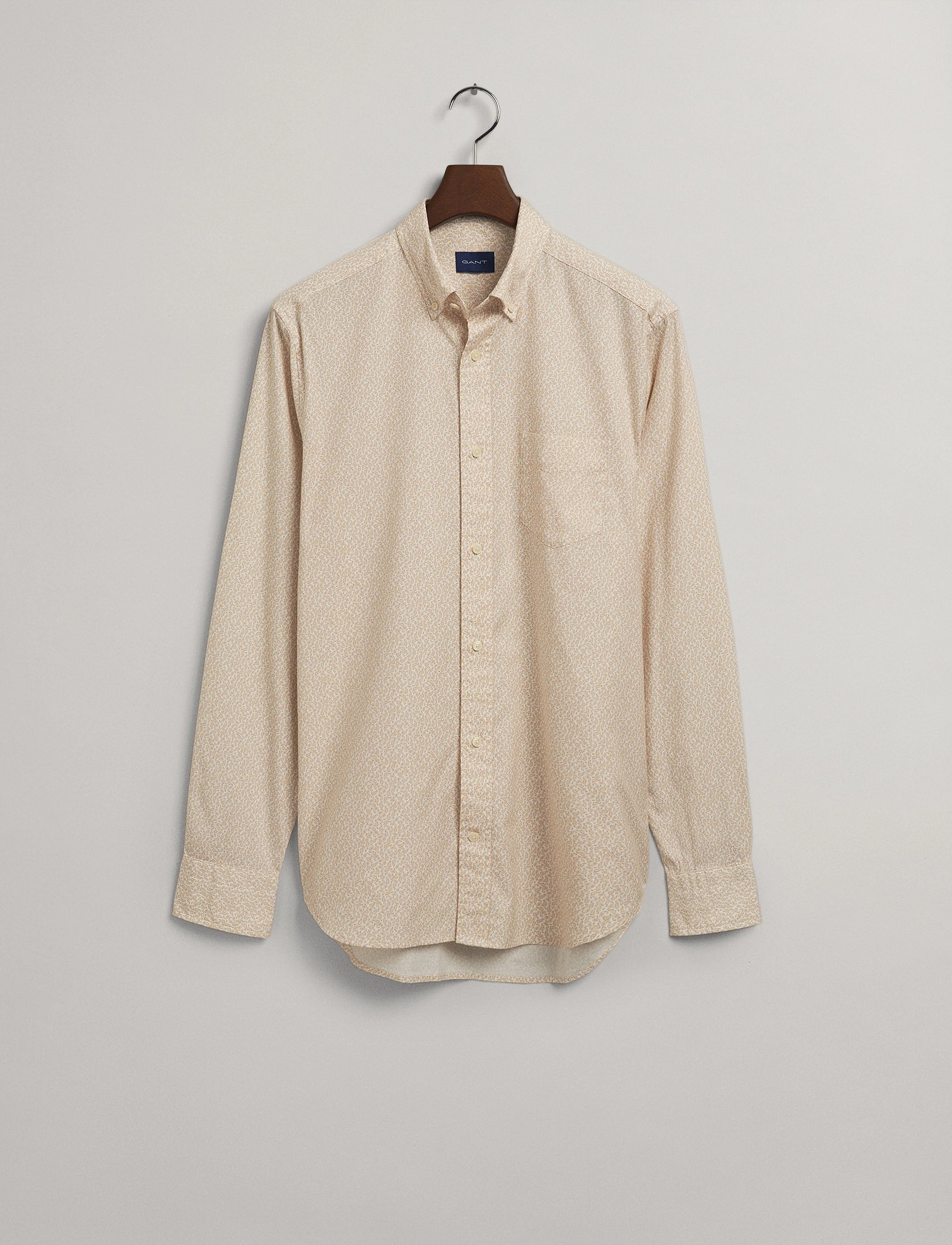 GANT - D2. REG SMALL PAISLEY OXF SHIRT - dry sand - 4