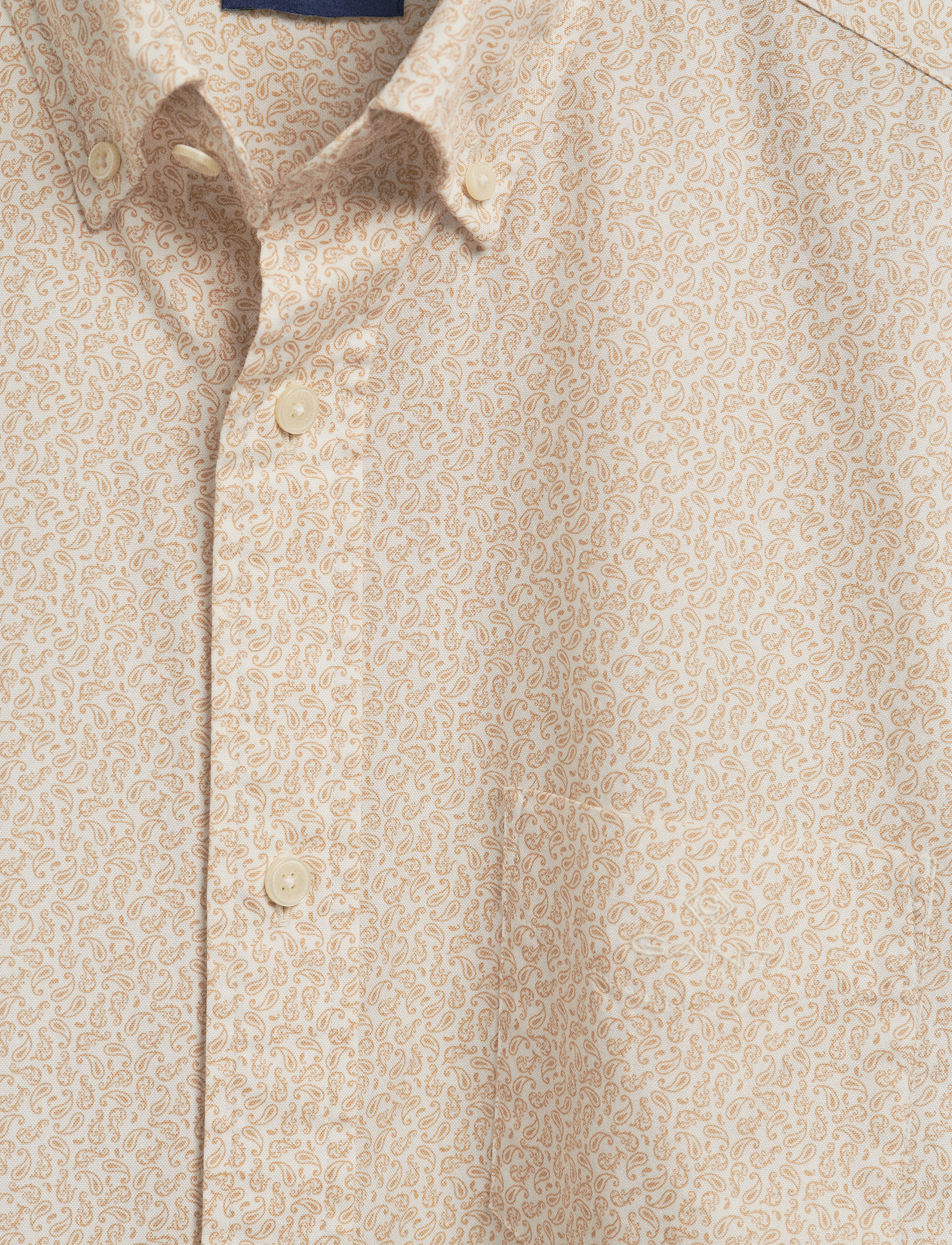 GANT - D2. REG SMALL PAISLEY OXF SHIRT - dry sand - 5