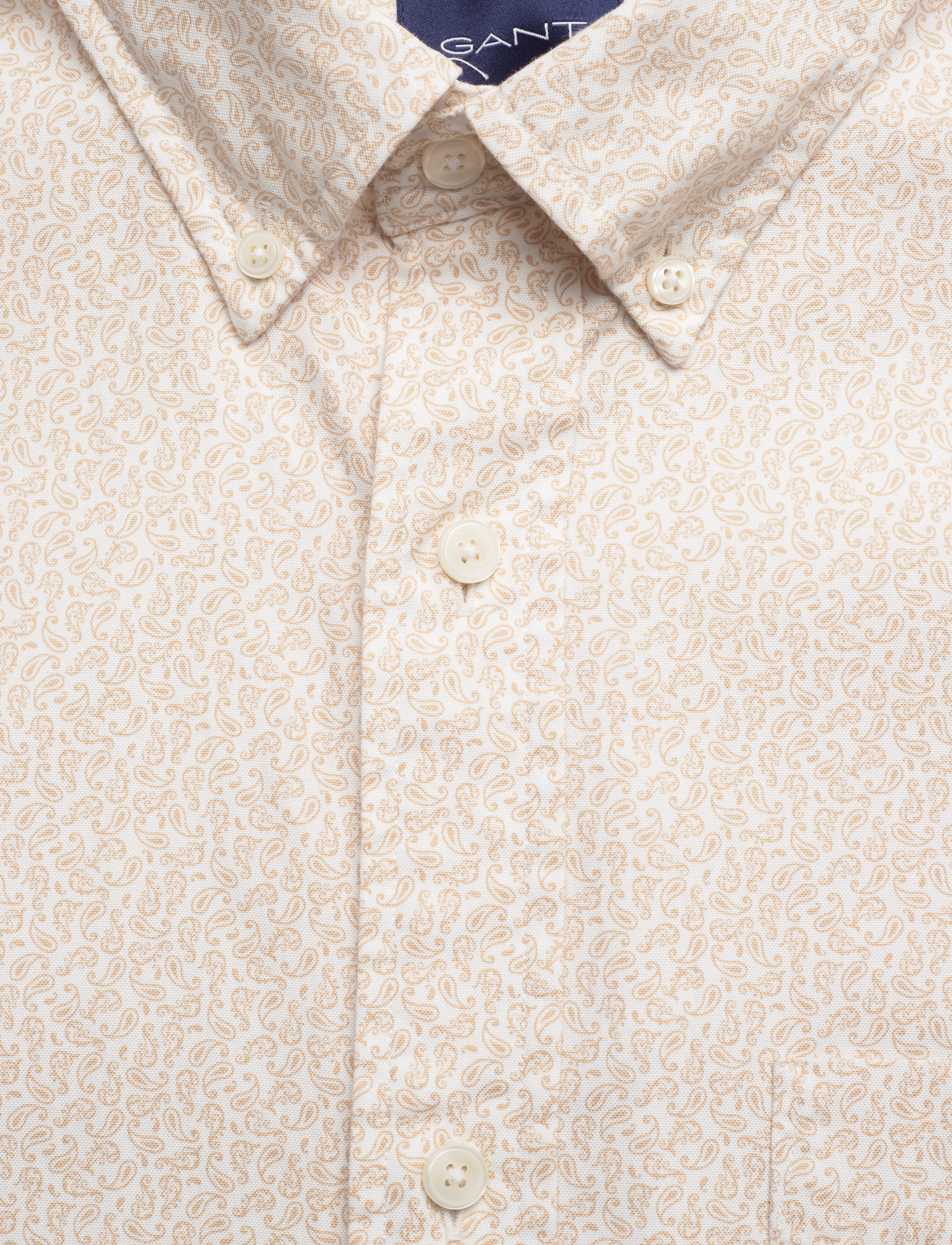 GANT - D2. REG SMALL PAISLEY OXF SHIRT - dry sand - 2