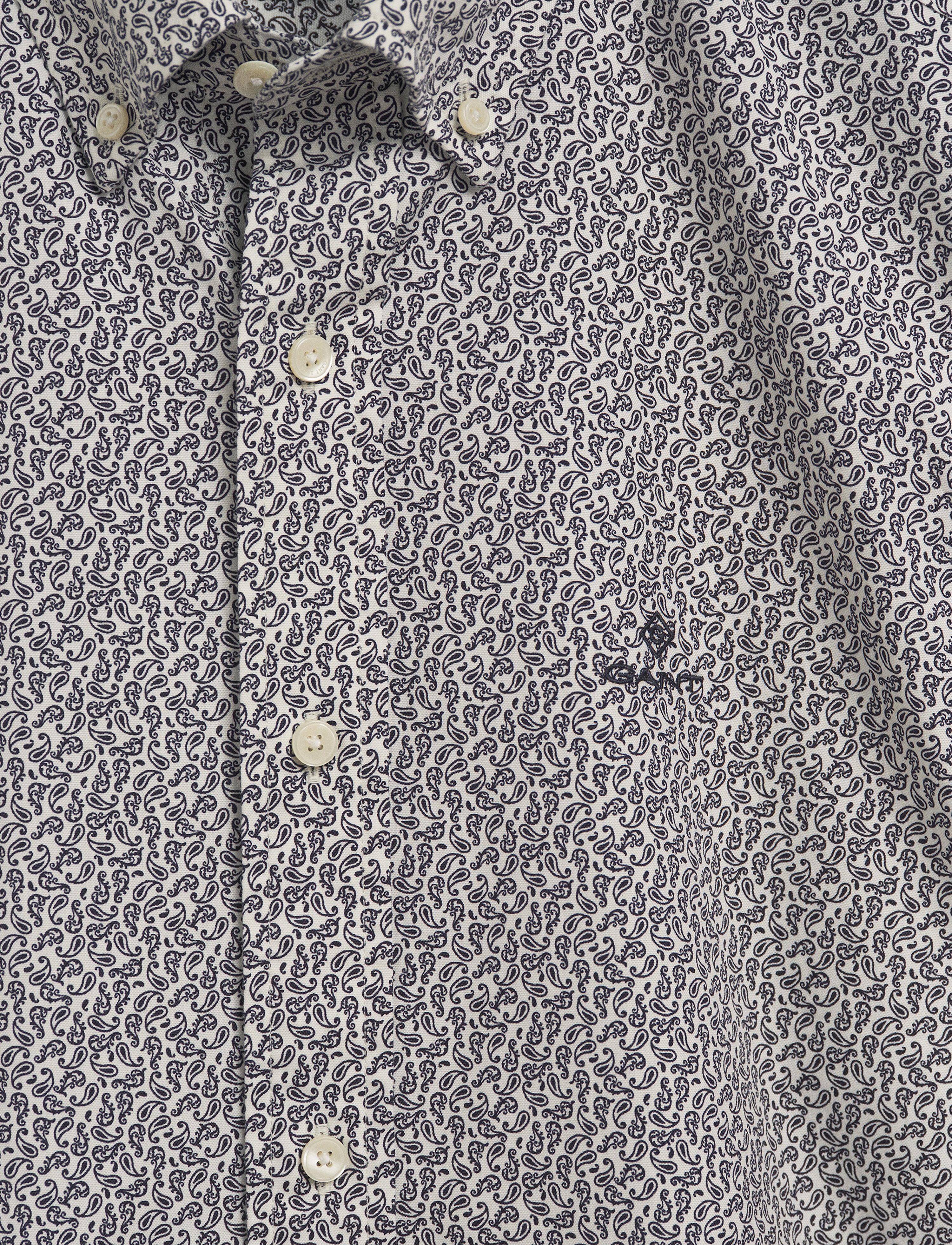 GANT - D2. SLIM SMALL PAISLEY OXF SHIRT - evening blue - 4