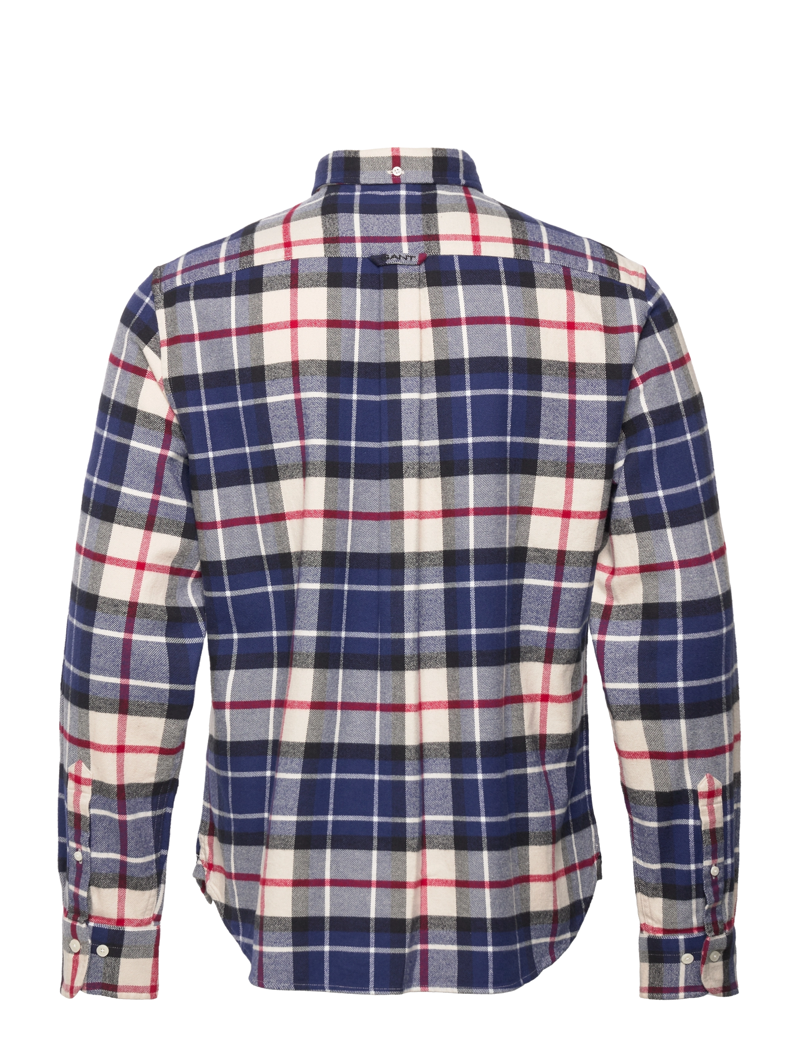 GANT - D2. REG UT FLANNEL TARTAN SHIRT - deep blue - 1