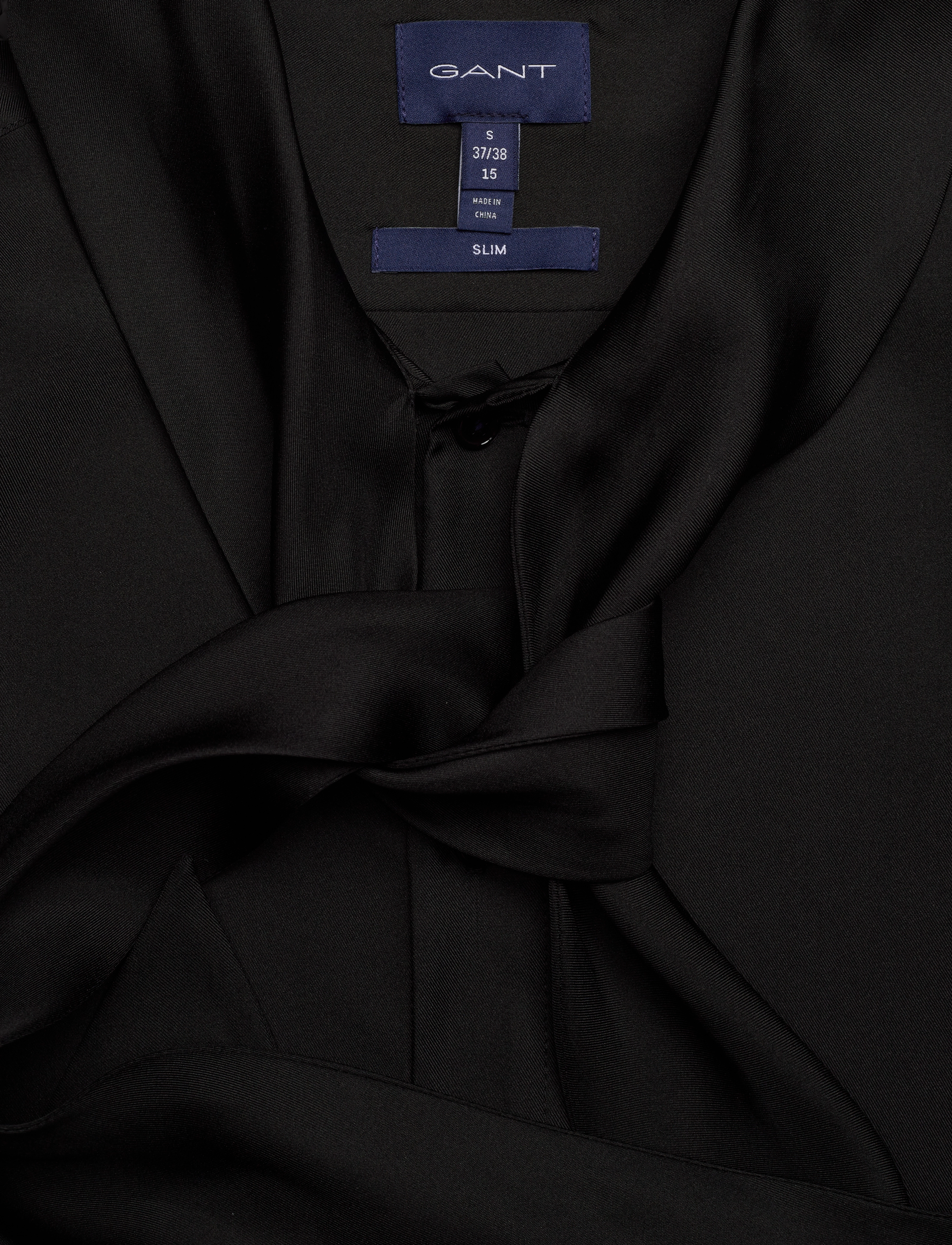 GANT - D2. SLIM SOLID BOW TIE SHIRT - black - 2