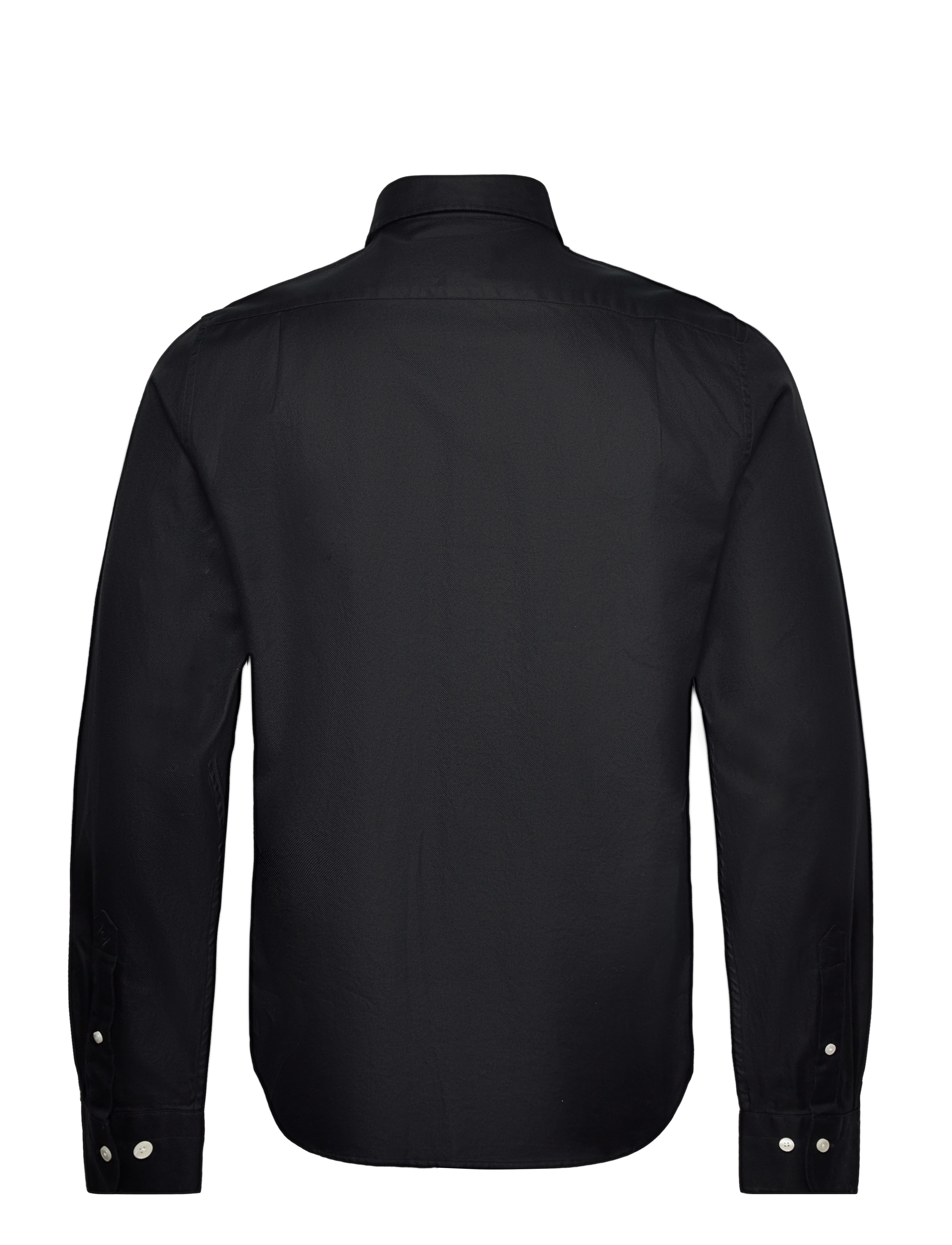 GANT - D2. SLIM SOLID TWILL SHIRT - black - 1