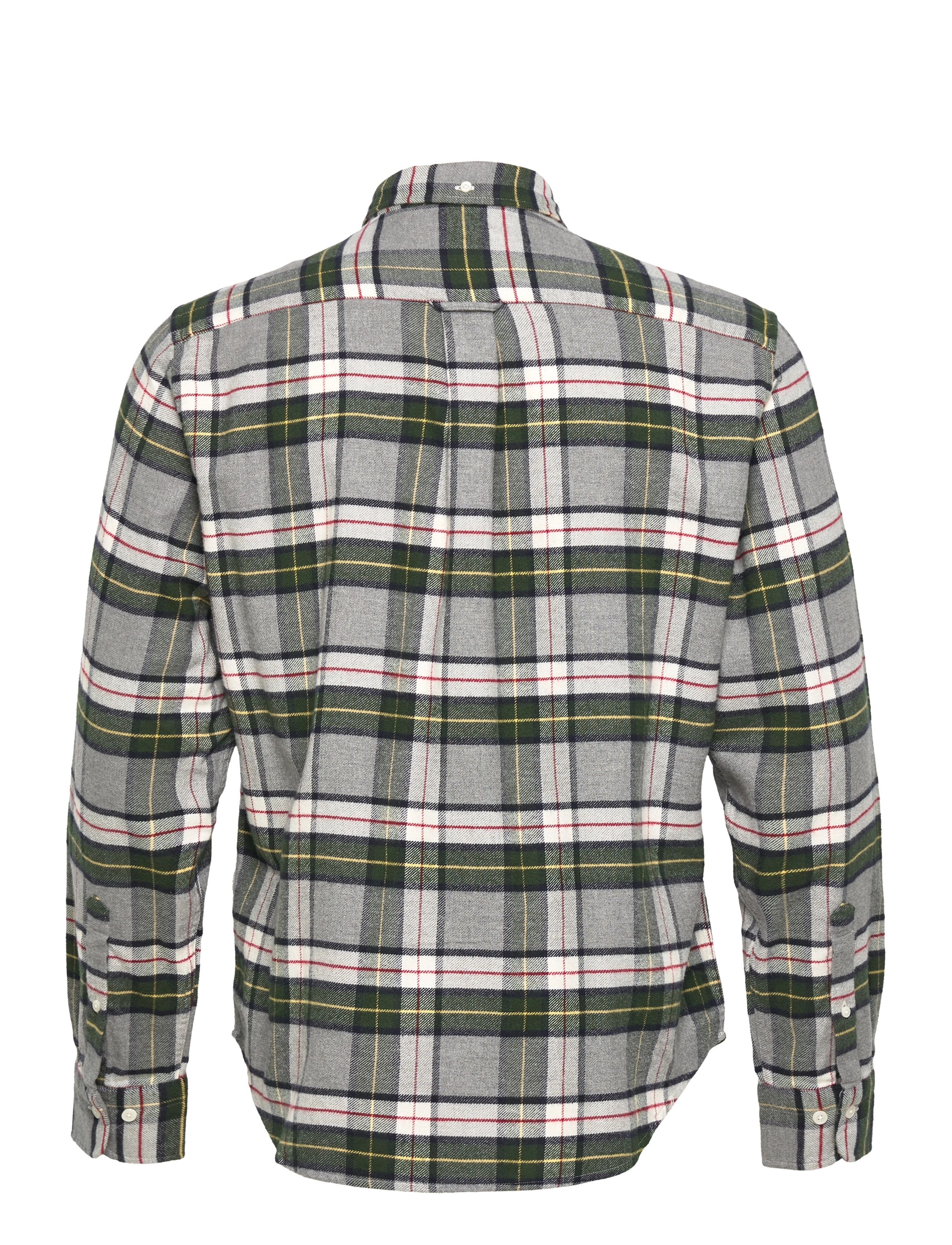 GANT - D2. REG UT FLANNEL CHECK SHIRT - grey melange - 1