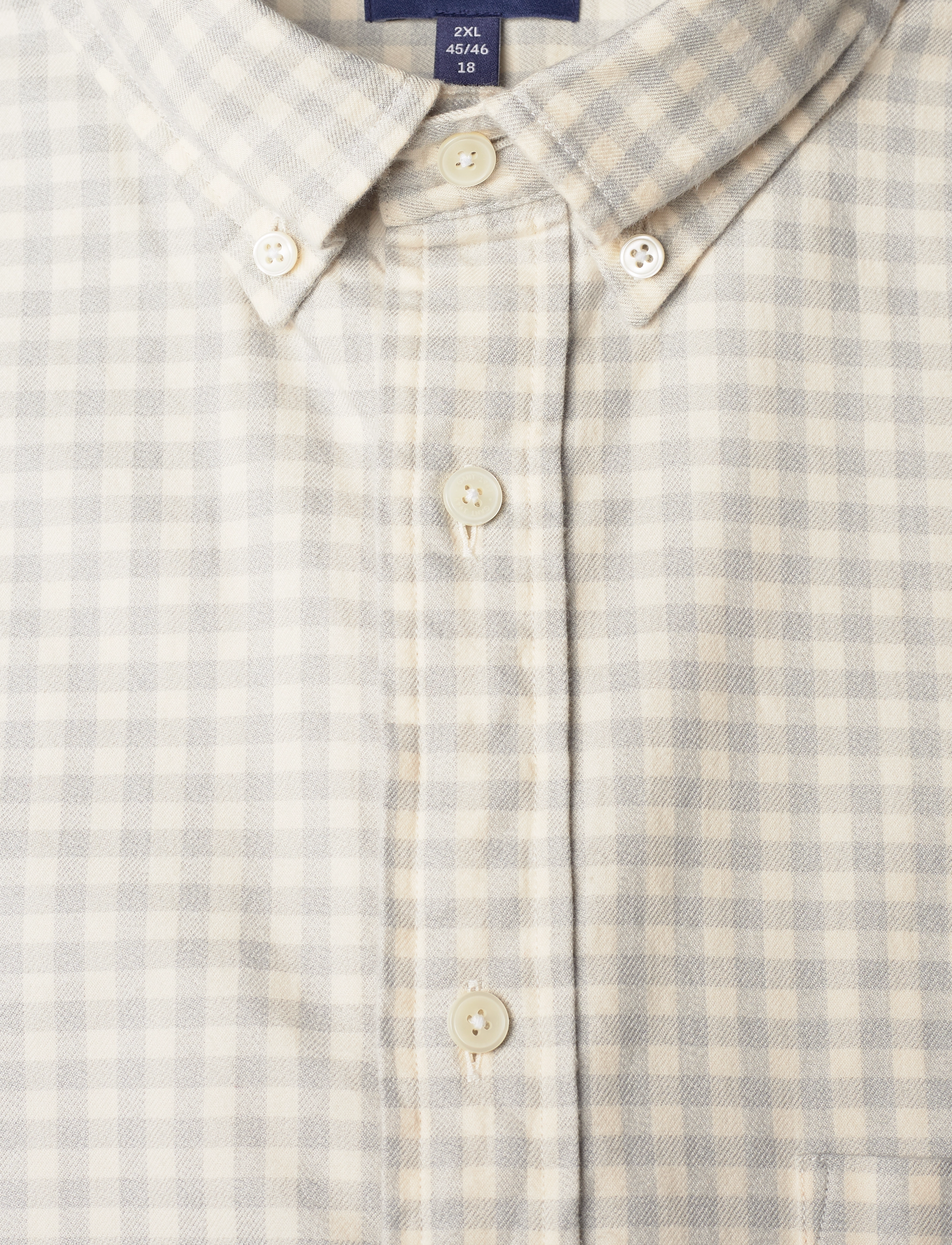 GANT - D2. REG JASPE GINGHAM SHIRT - cream - 2