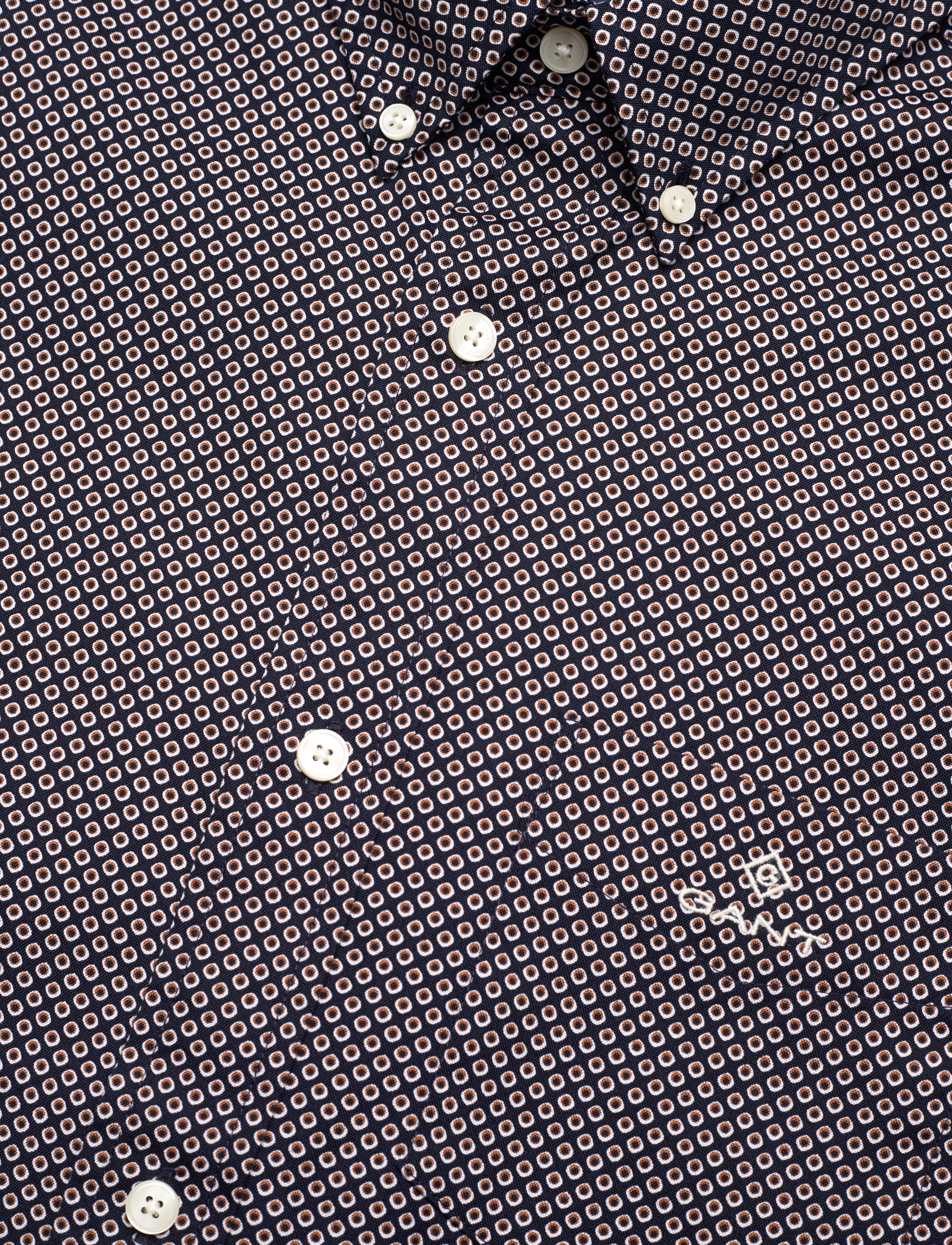 GANT - D2. REG DOT PRINT SS BD - classic blue - 3