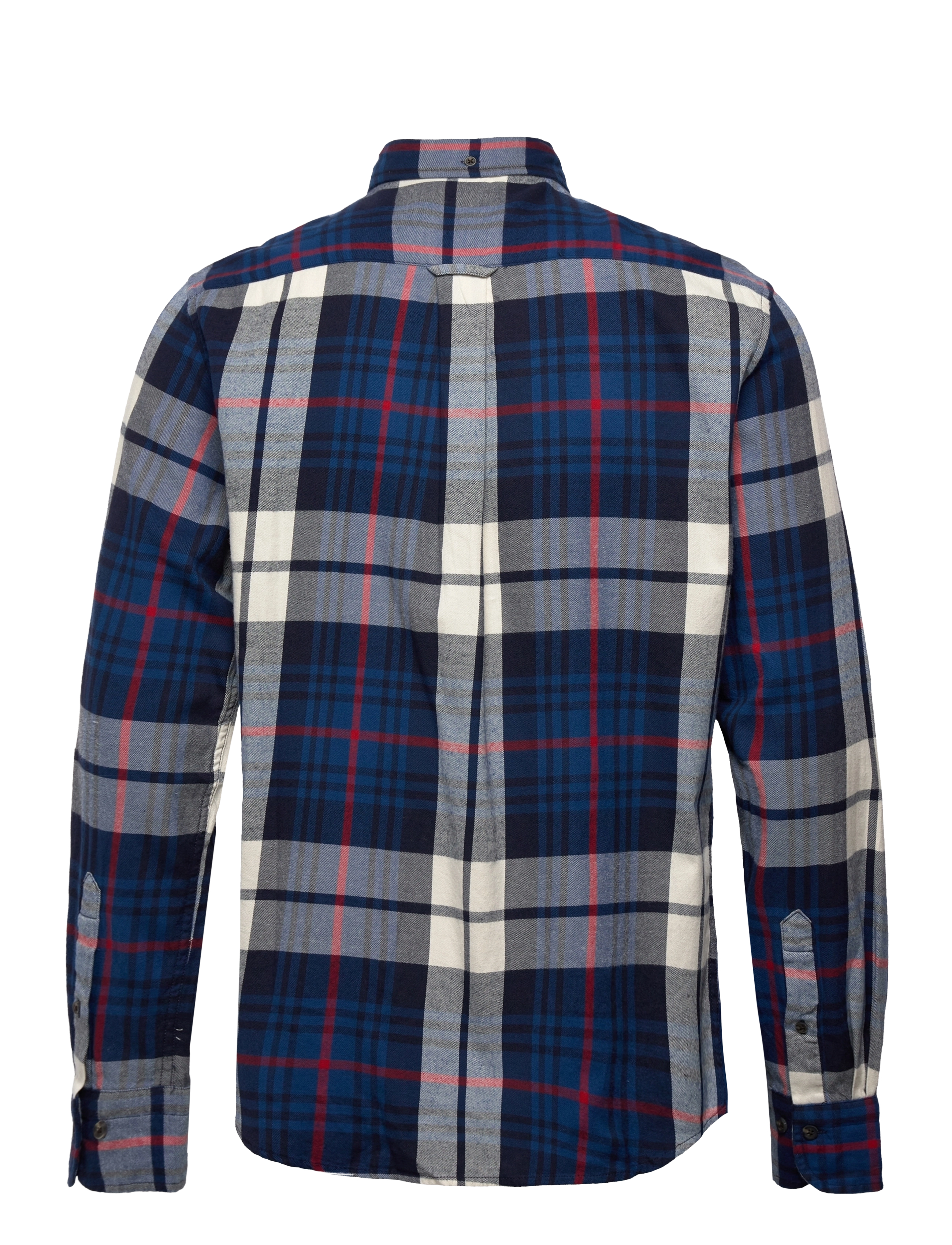 GANT - REG UT PLAID FLANNEL SHIRT - cream - 1